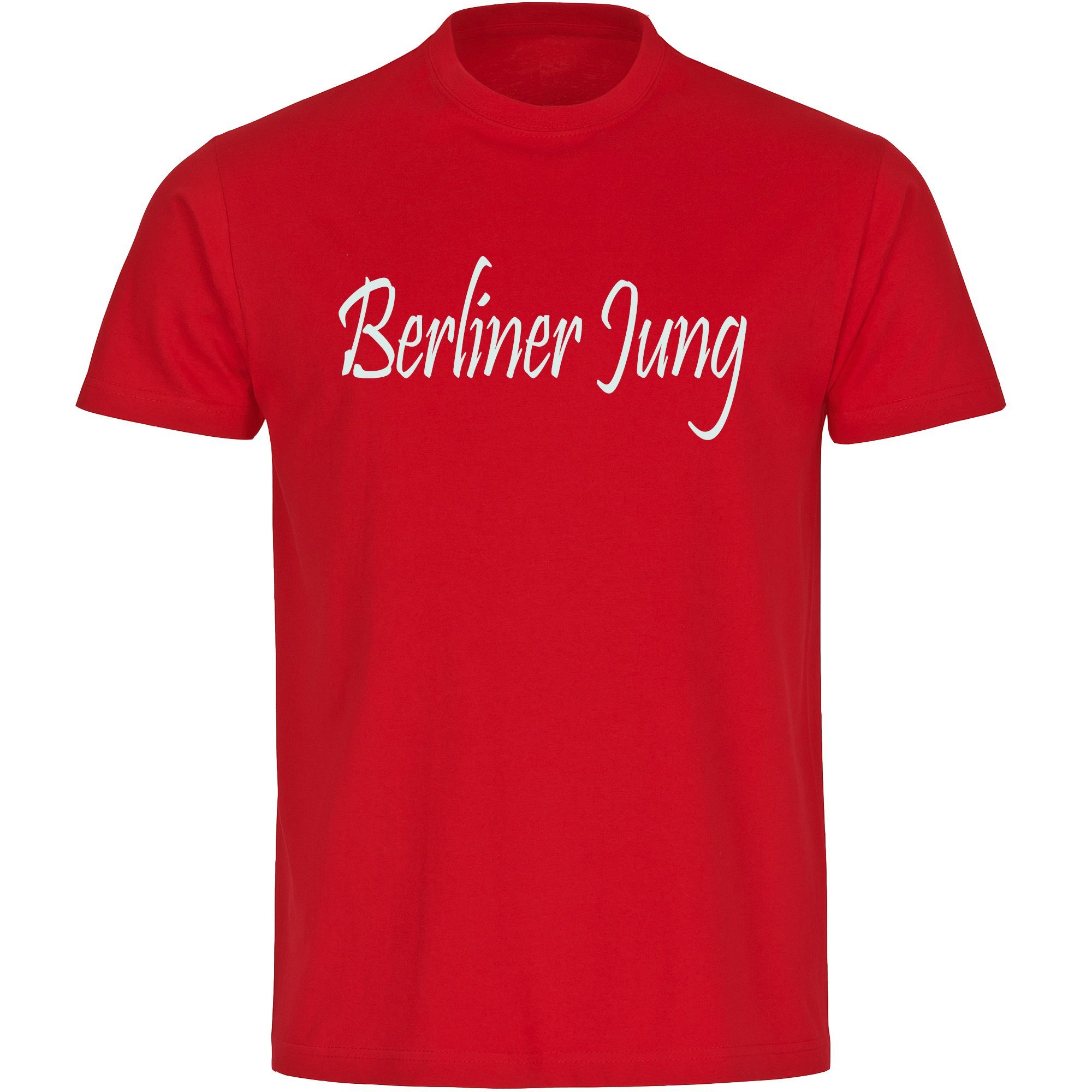 multifanshop T-Shirt Herren Berlin rot - Berliner Jung - Männer