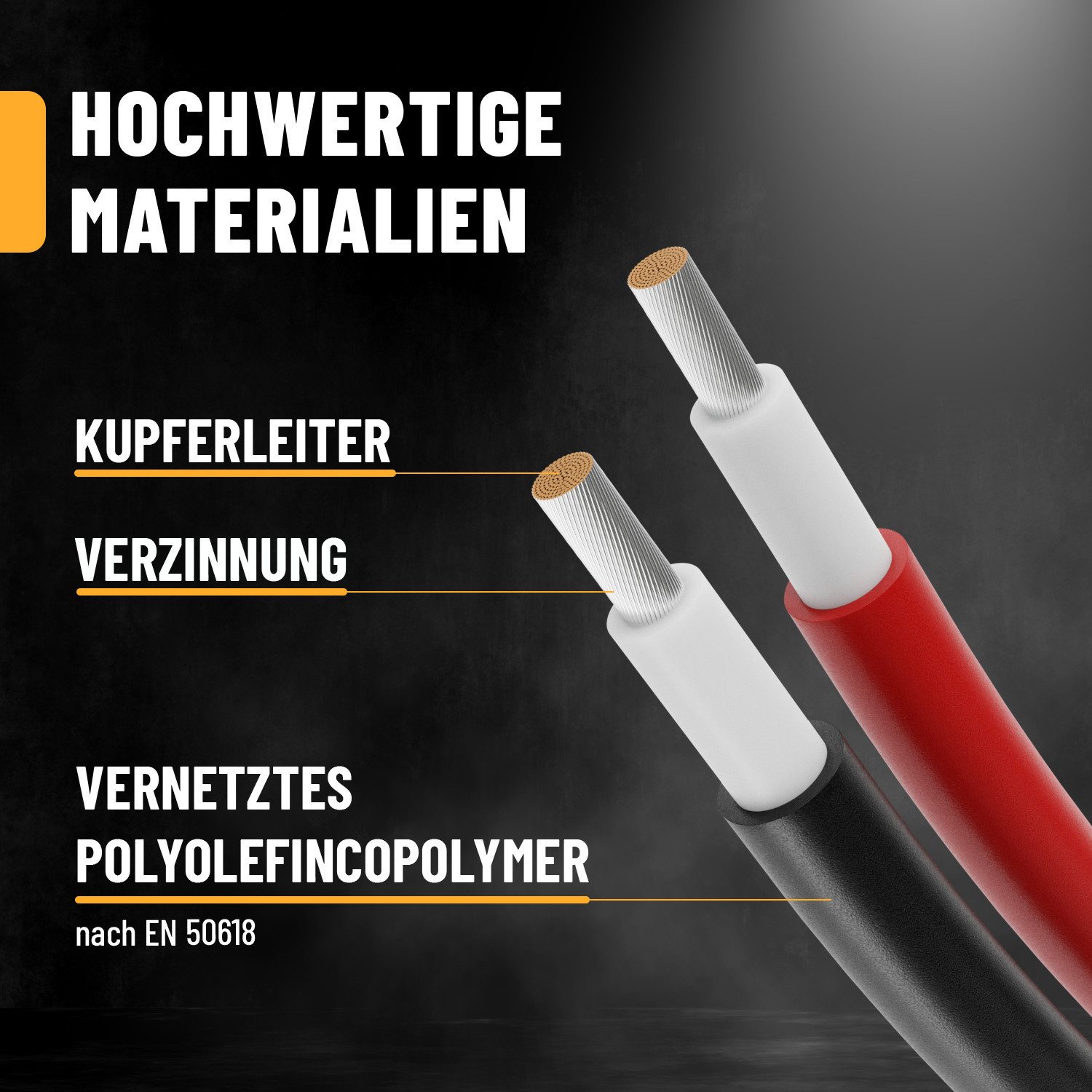 ABSINA 2x 2 Solarkabel 6mm2 10m H1Z2Z2-K schwarz & rot - PV Kabel 6mm2 10m Solarkabel – Bild 3 von 5