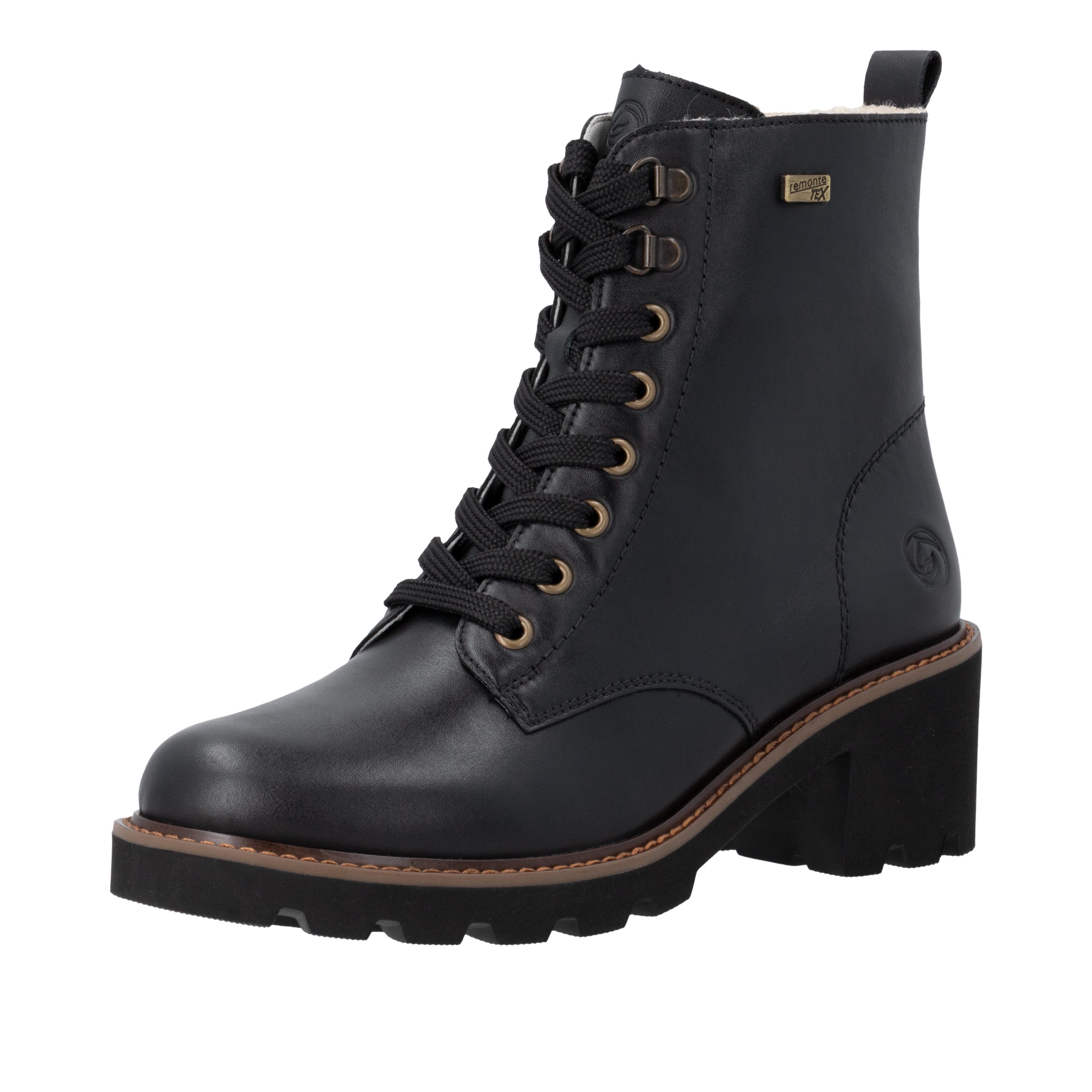 Remonte Schnürboots Schnürstiefelette mit wasserabweisender TEX-Membrane, Reißverschluss