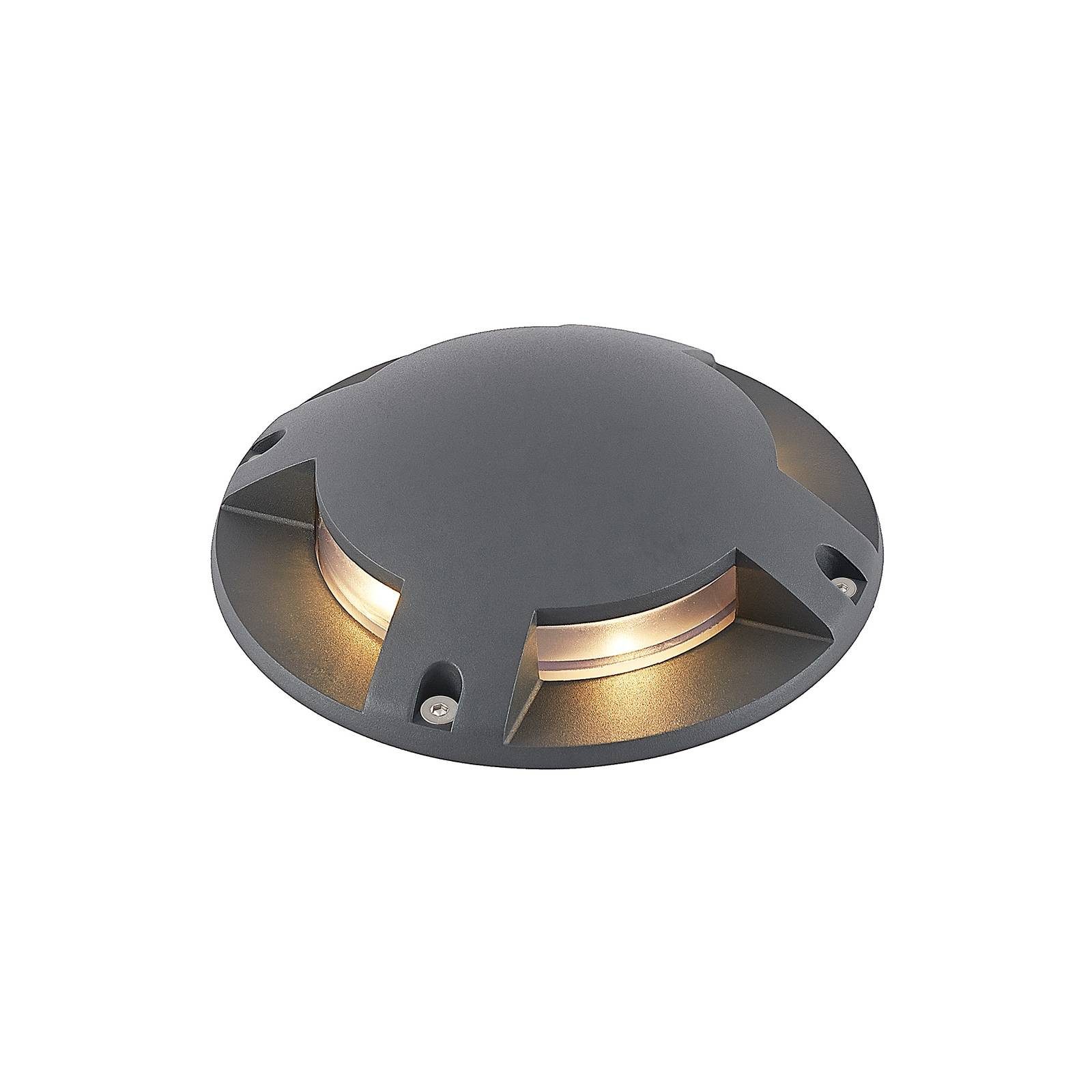Lindby Einbauleuchte Cormac, LED, Metall, Schwarz warmweiß IP67, LED 4,8 W gesamt, warmweiß