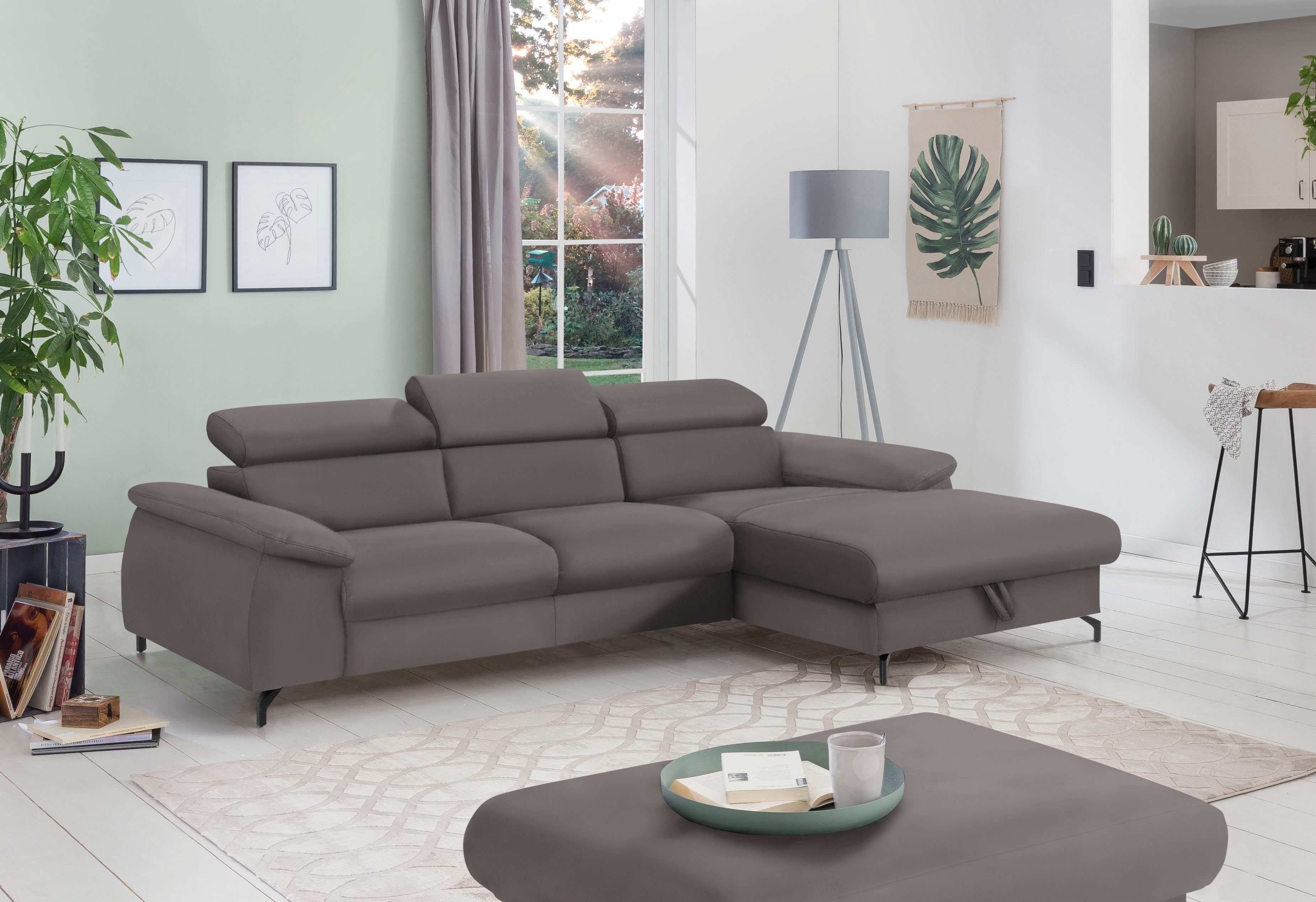COTTA Polstergarnitur Komaris L-Form, (Set), Set bestehend aus: Ecksofa mit günstig online kaufen