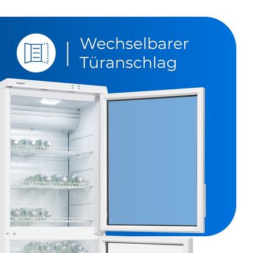 exquisit Getränkekühlschrank GKS350-2-GT-280G, 179 cm hoch, 60 cm breit, reichlich Platz zur Getränkelagerung