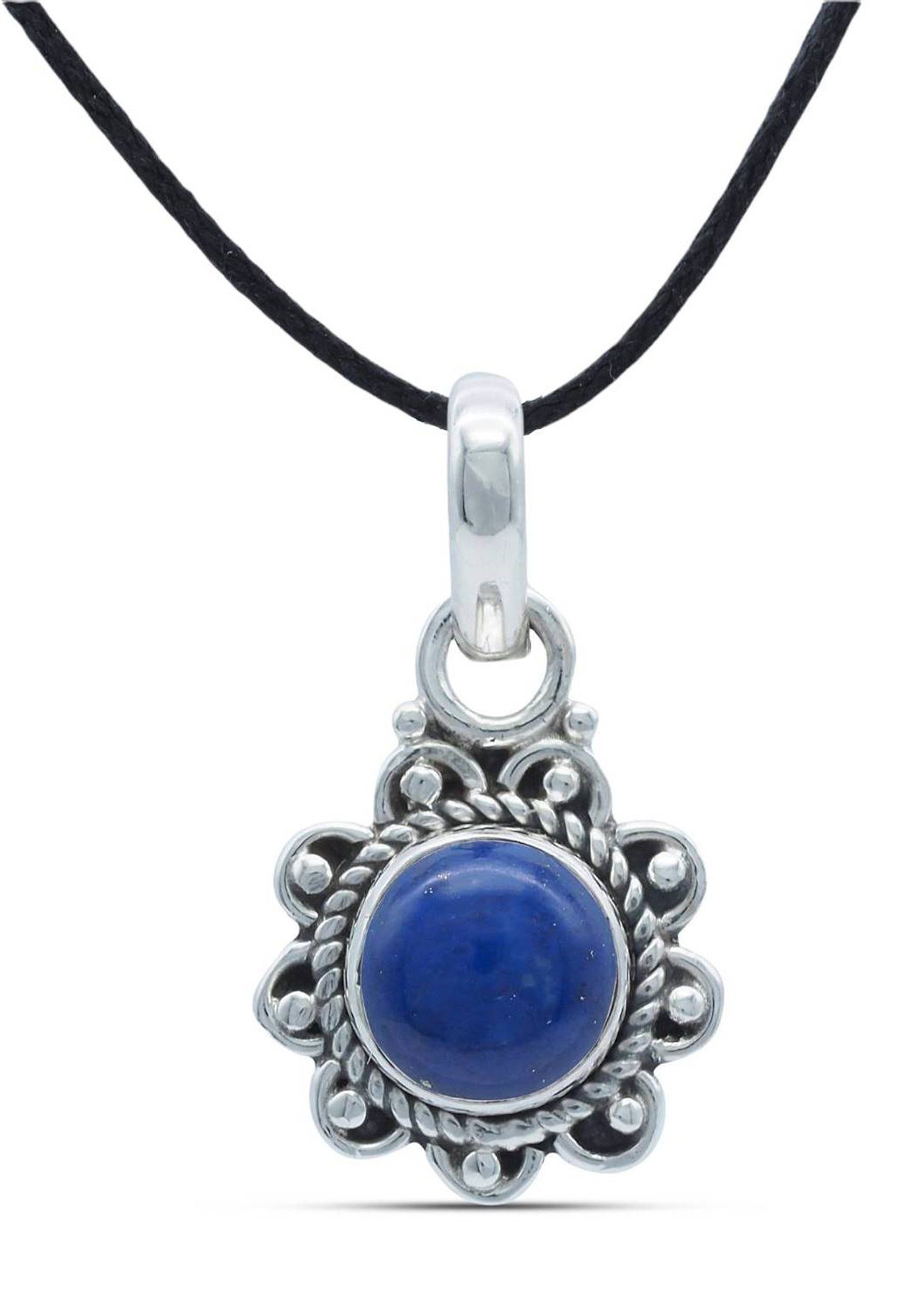 mantraroma Kettenanhänger 925er Silber mit Lazuli Lapis