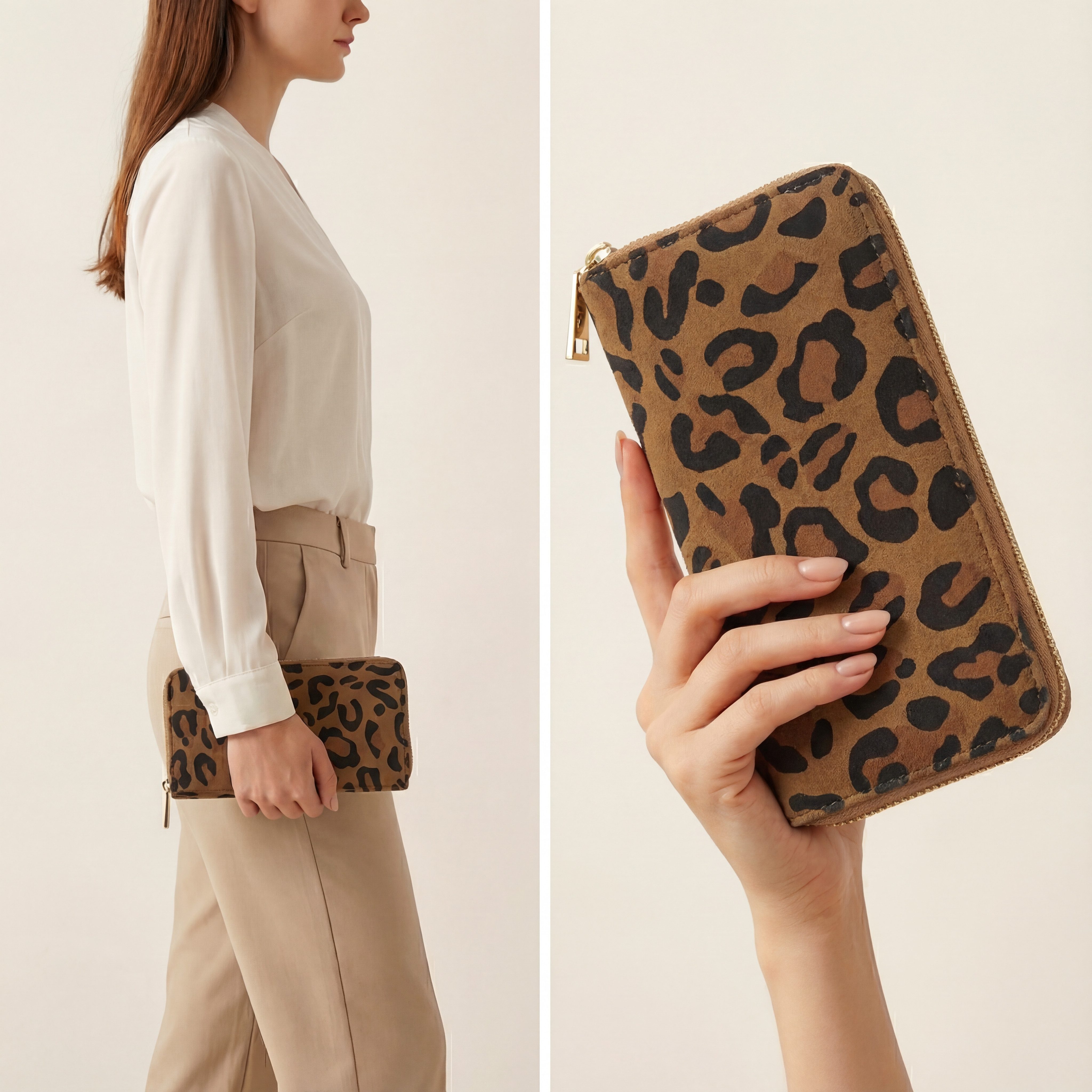 MillyMilk Geldbörse SAVANA LARGE – große Damen-Geldbörse im Leo-Design in W günstig online kaufen