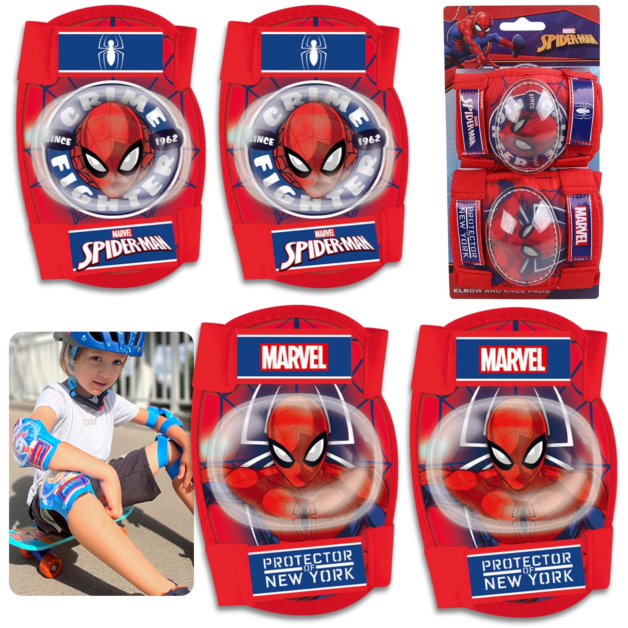 Knieschutz MARVEL Spider-Man Kinder Knie- und Ellenbogenschützer SET