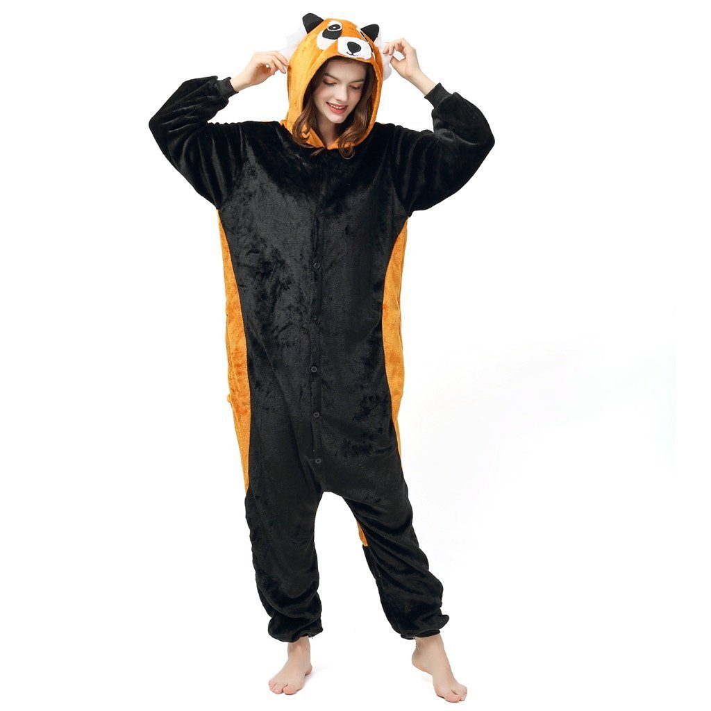 Katara Partyanzug Zoo Wilde Tiere Jumpsuit Kostüm Erwachsene S-XL, (145-155cm)