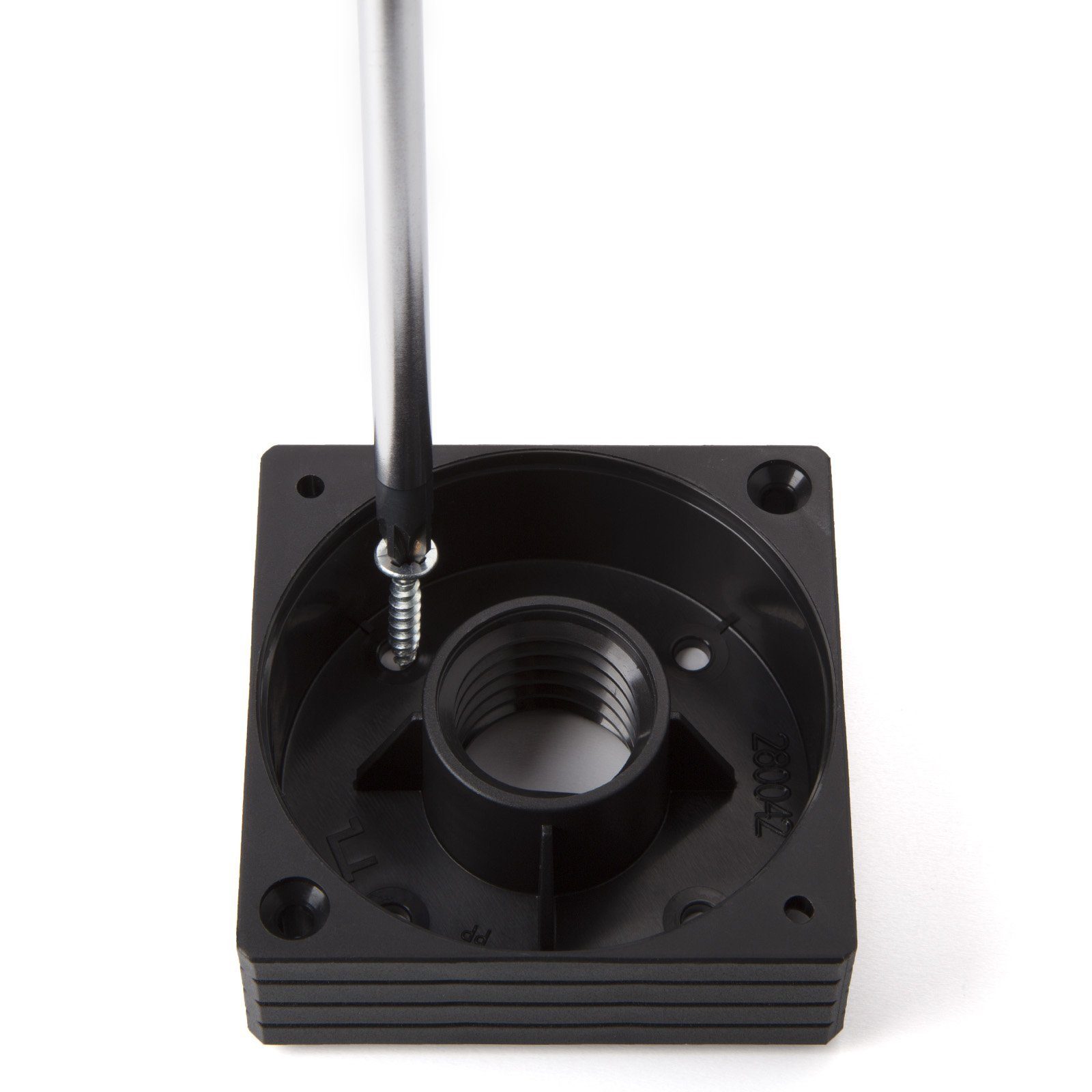 SO-TECH® Möbelfuß Sofafüße HOTEL - schwarz - mit Bodengleitern, (4-St), 4er Set, eckig, höhenverstellbar von 45 - 55 mm