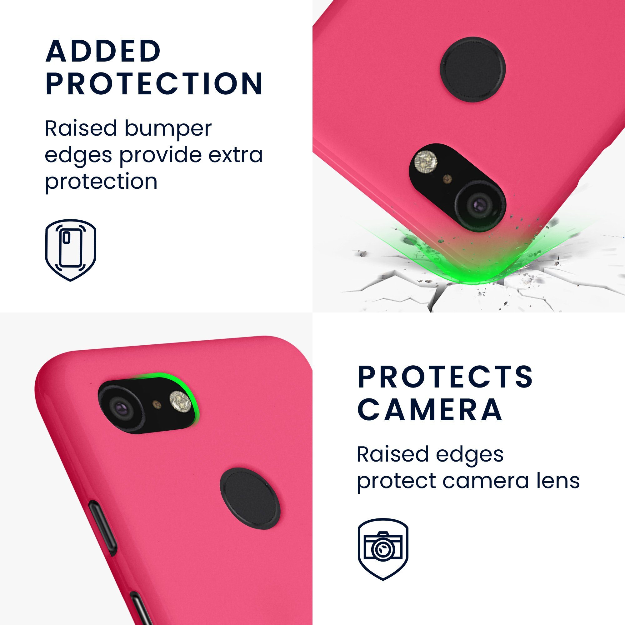 kwmobile Handyhülle Hülle für Google Pixel 3, Hülle Silikon - Soft Handyhülle - Handy Case Cover