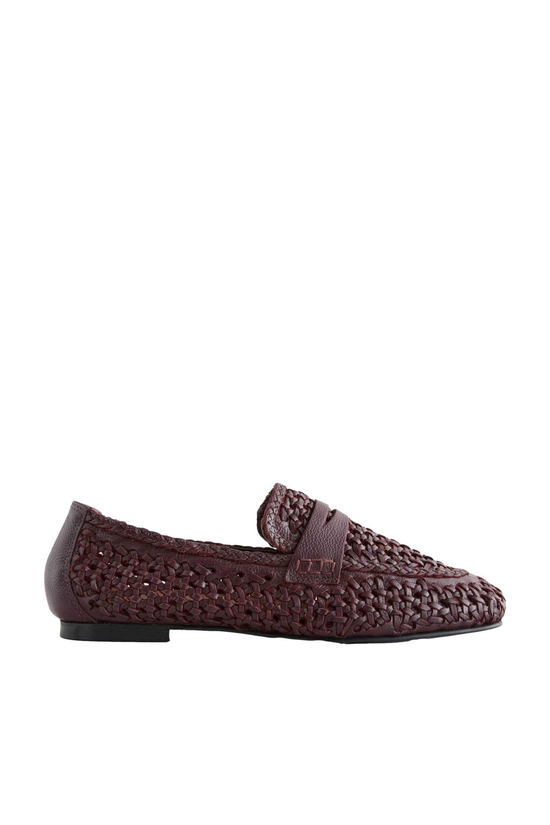Next Forever Comfort® Geflochtene Slipper aus Leder Loafer (1-tlg) günstig online kaufen