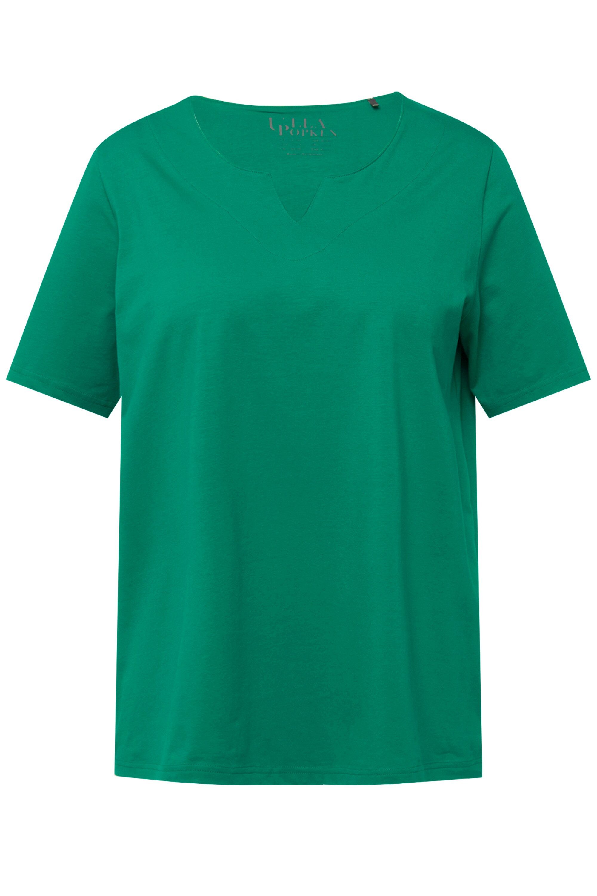 Ulla Popken T-Shirt T-Shirt A-Linie Tunika-Ausschnitt günstig online kaufen
