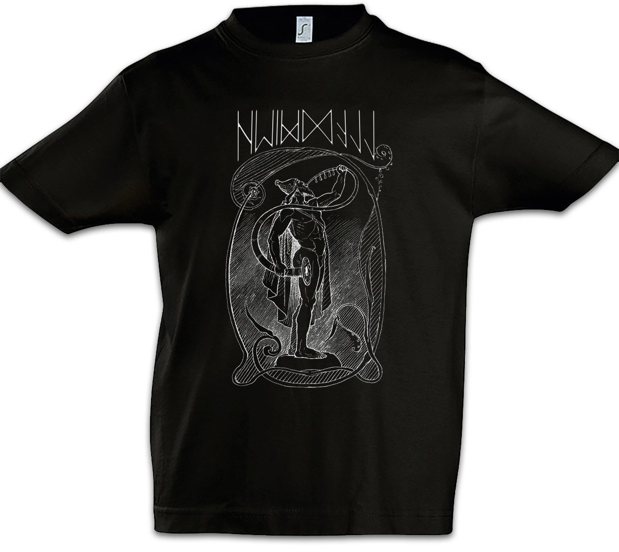 Urban Backwoods Print-Shirt Heimdall Kinder T-Shirt Heimdallr Norsemen God Gjallarhorn Bifröst (1-tlg) Vikings Walhalla Ravens Odin