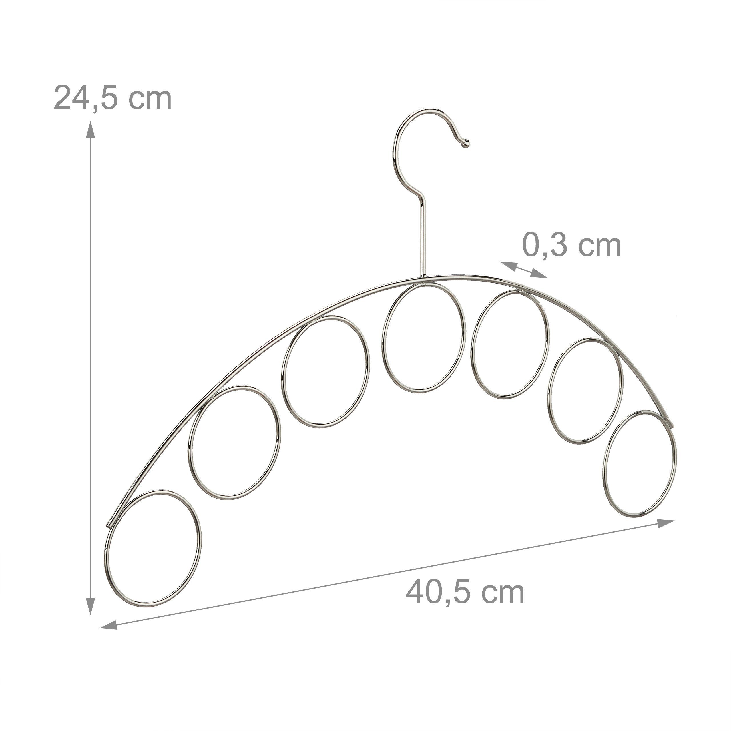 Kleiderbügel Schalhalter silber Kleiderbügel x 3 mit relaxdays