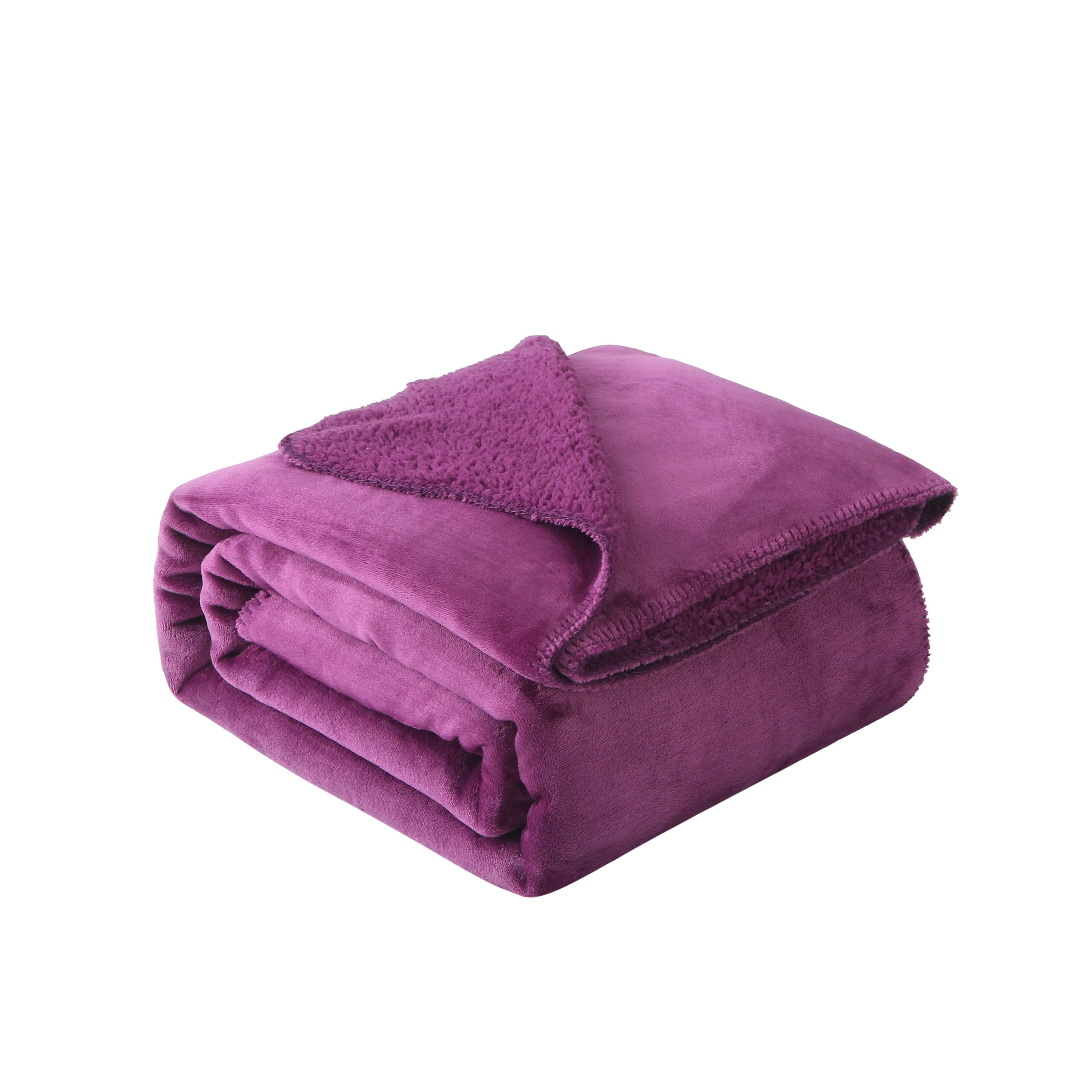 Wohndecke Sherpadecke, Kuscheldecke flauschig Mikrofaser Wohndecke, günstig online kaufen