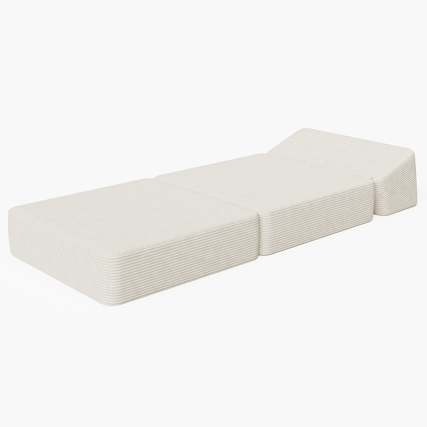 GUNJI Loungesofa Cord Bodensofa mit Liegefunktion, Komfortables Einzelsofa Relaxsofa, Vom Sofa zur Liegefläche wandelbar, ideal zum Relaxen – Bild 4 von 5