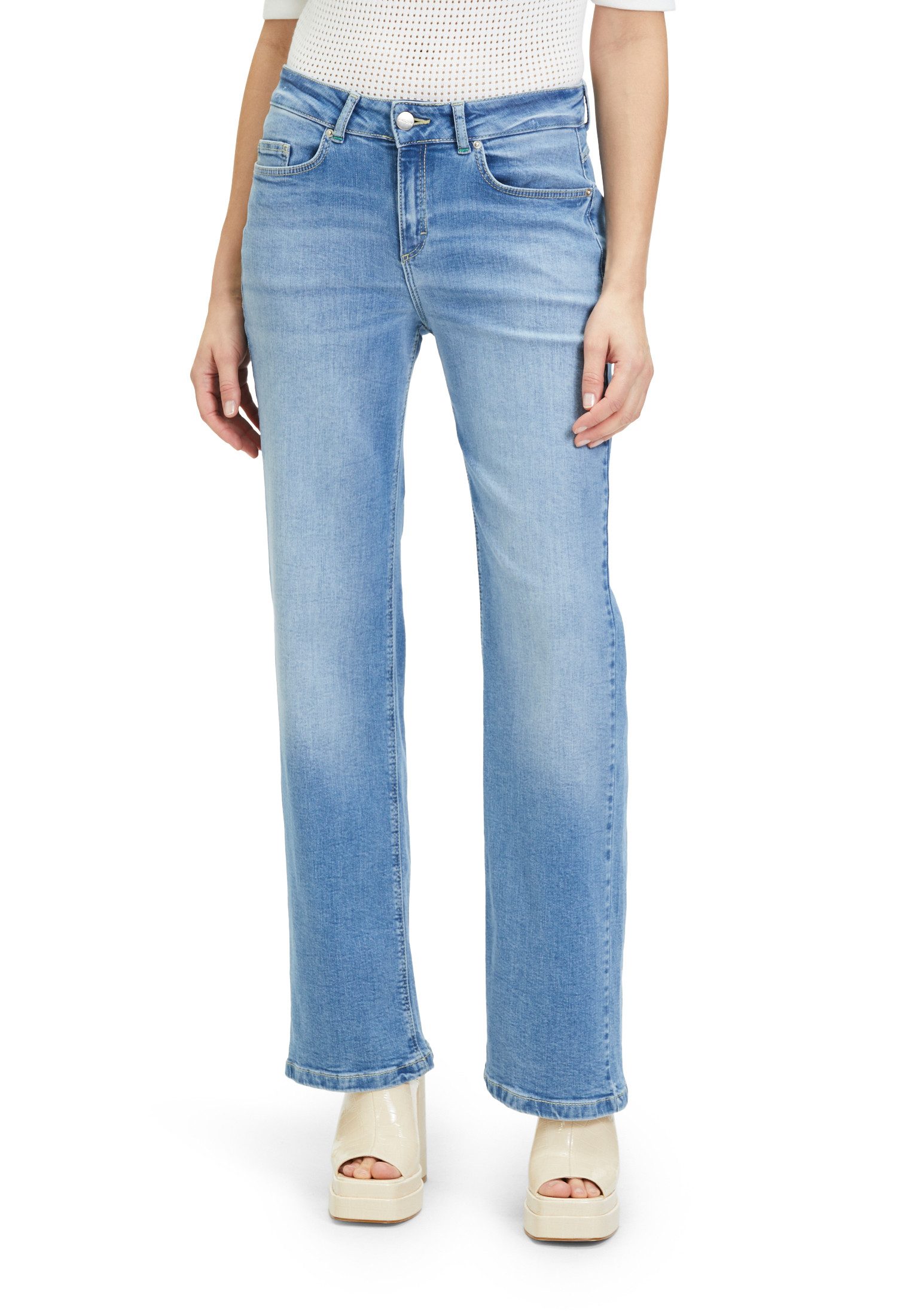 Stretch-Jeans Cartoon Stretch-Jeans mit Eingrifftaschen