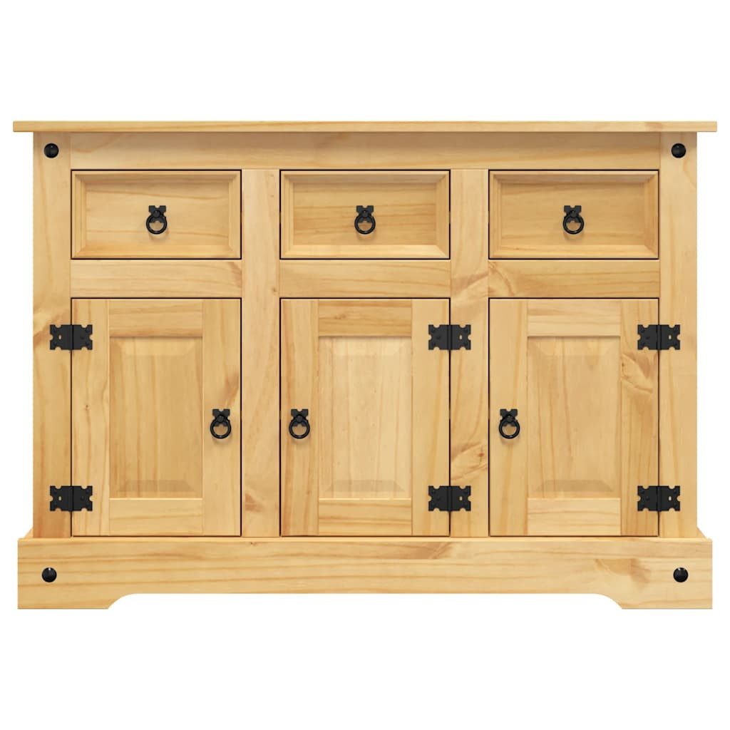 vidaXL Sideboard Sideboard "Corona" Braun 112x44x78 cm Massivholz Mexikanische Kiefer (1 St) – Bild 3 von 5