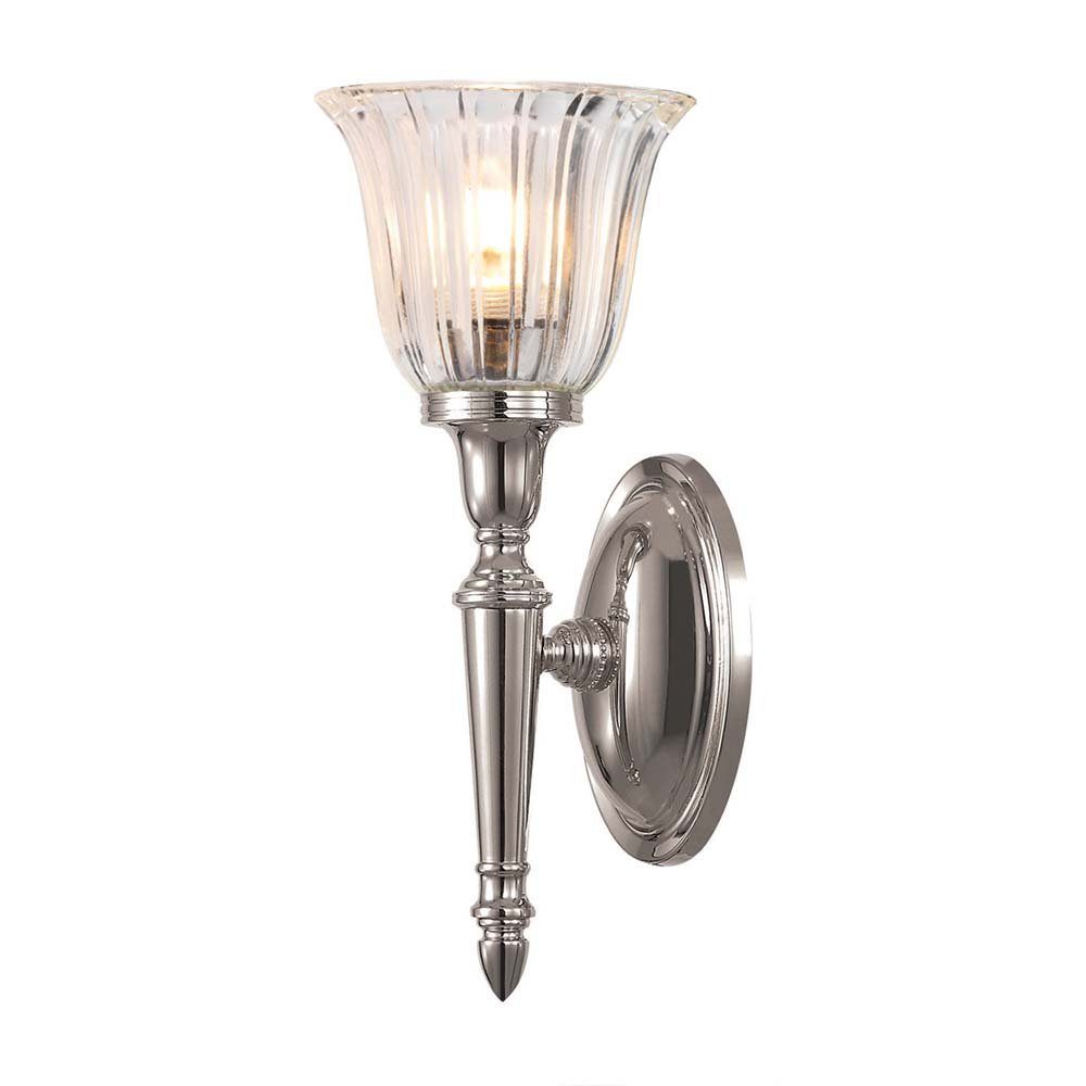 Elstead LIGHTING LED Wandleuchte, Leuchtmittel inklusive, Warmweiß, Wandleuchte Fackellampe Leuchte Badezimmerleuchte LED Glas
