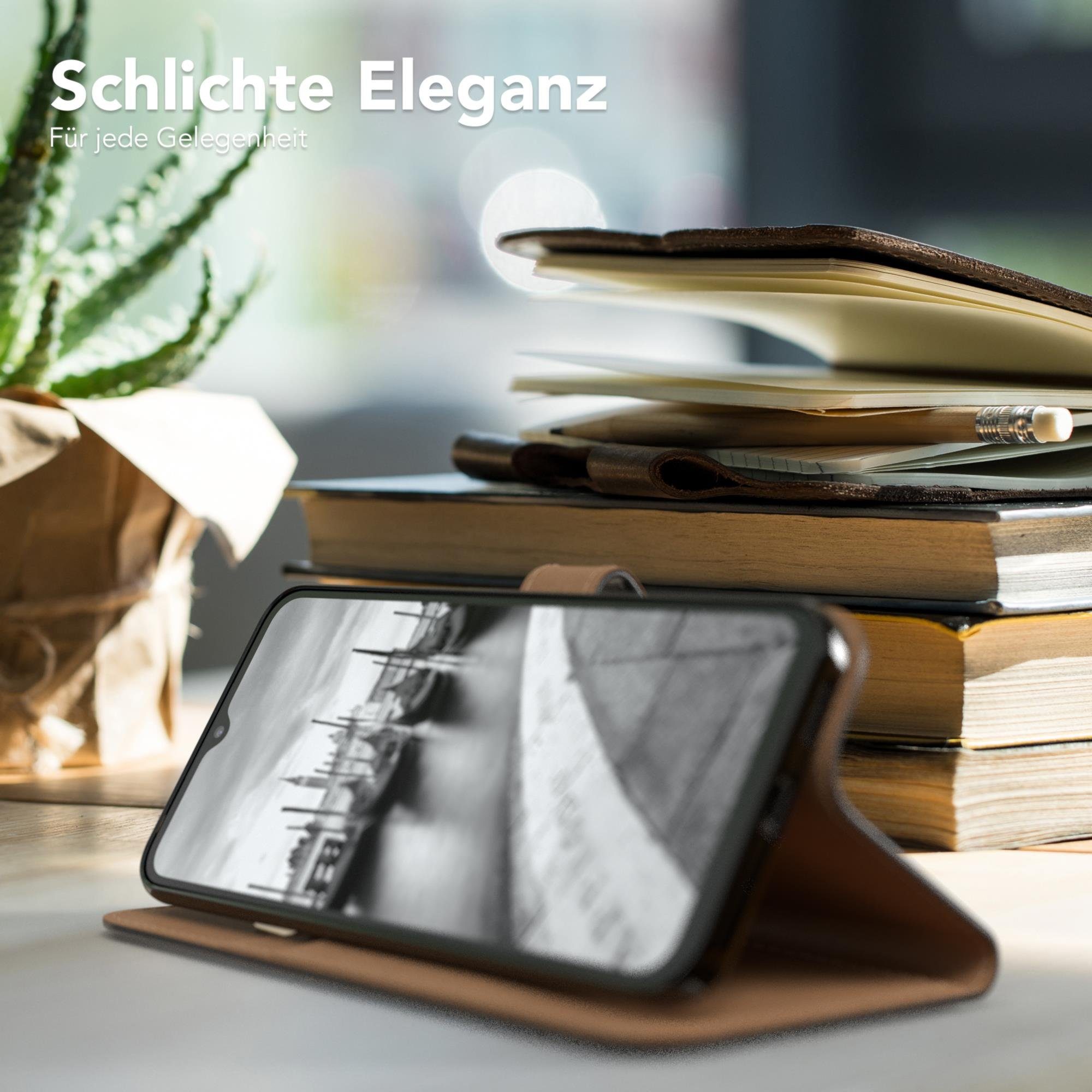 EAZY CASE Handyhülle Uni Bookstyle für Xiaomi Redmi 9C 6,53 Zoll, Schutzhülle mit Standfunktion Kartenfach Handytasche aufklappbar Etui