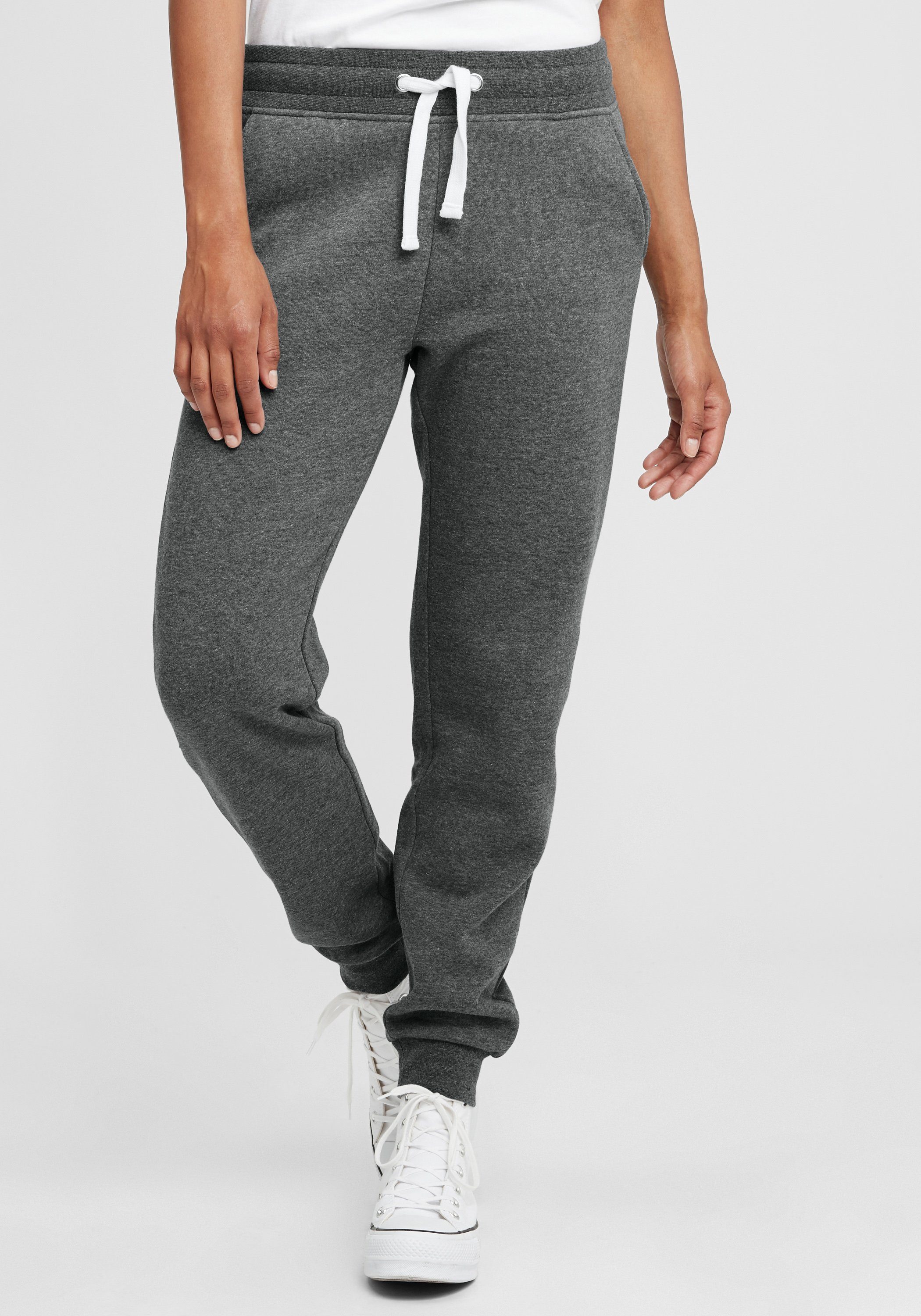 OXMO Sweathose OXOlivia lange Hose mit weicher Fleece Innenseite