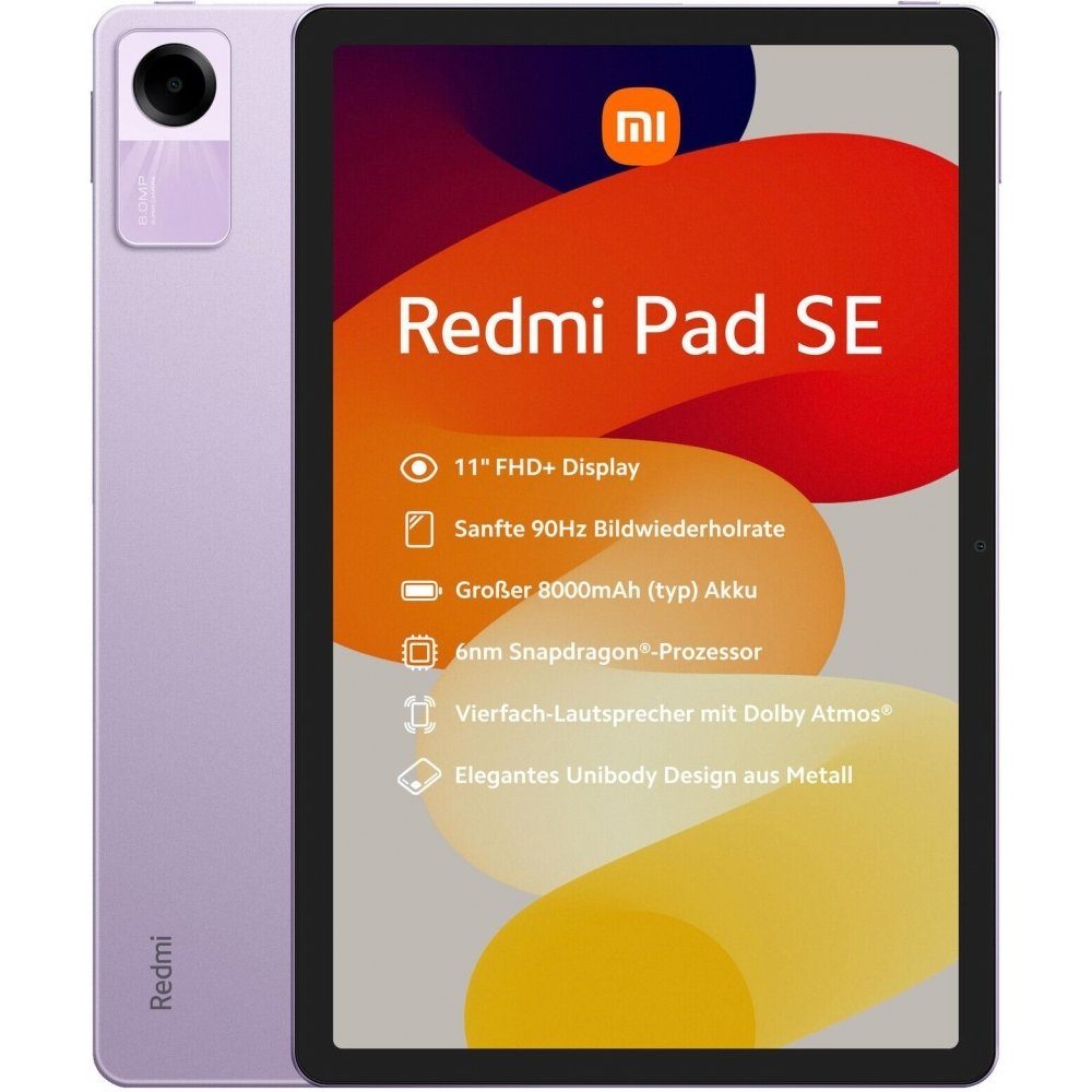 Xiaomi Redmi Pad SE WiFi 128 GB / 6 GB - Tablet - lavender purple Tablet (11", 128 GB, Android)