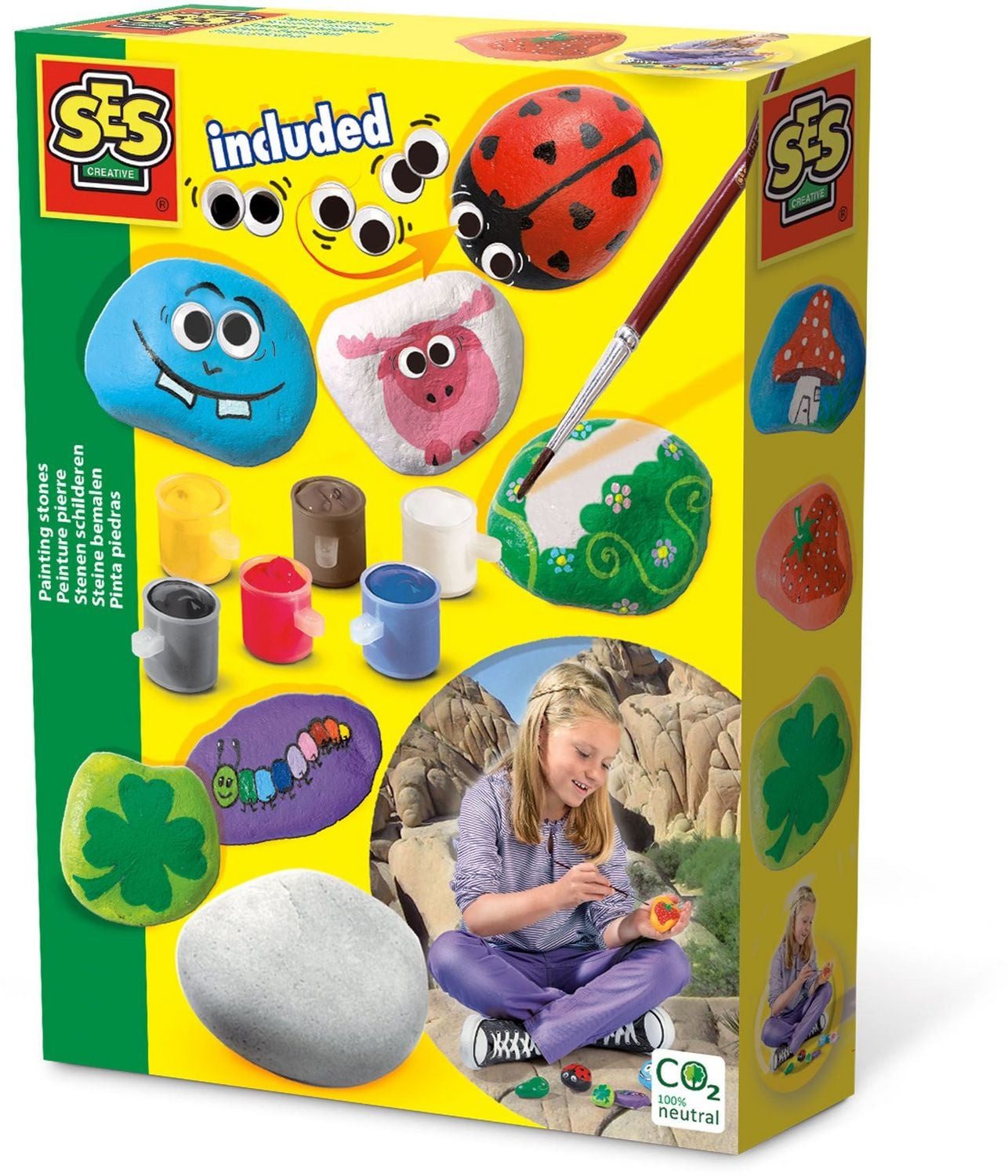 Spiel SES CREATIVE Malset Steine bemalen