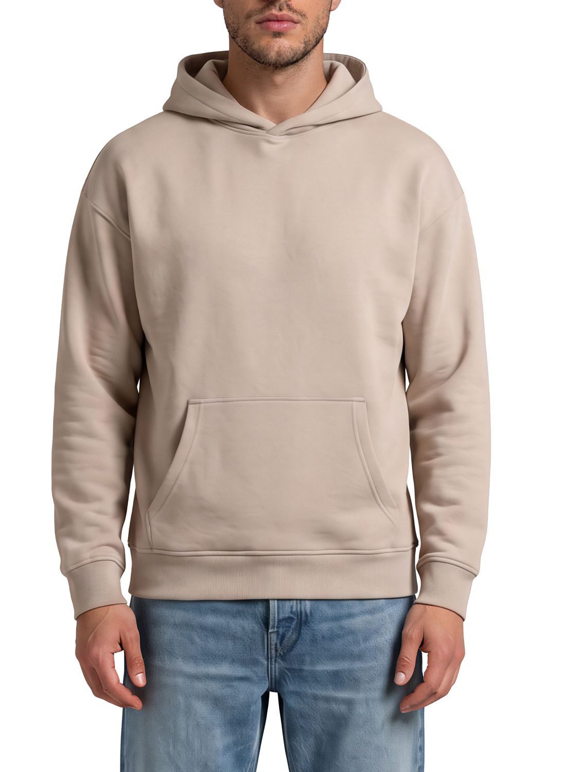 DENIMFY Kapuzenpullover Herren Hoodie DFMaxim Oversize Fit Sweatshirt mir Kängurutasche