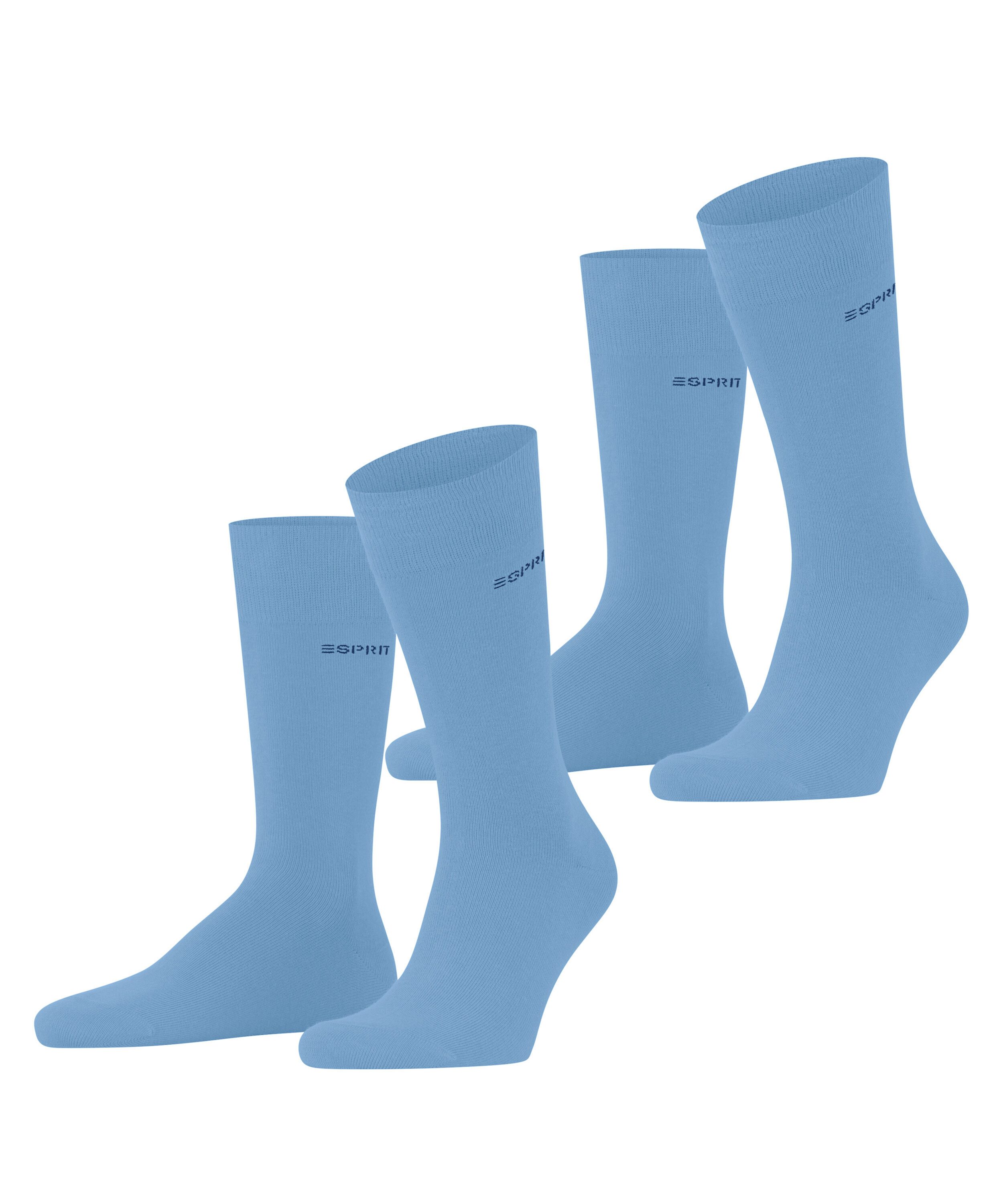 Esprit Socken Basic Uni 2-Pack (2-Paar) mit hohem Baumwollanteil günstig online kaufen