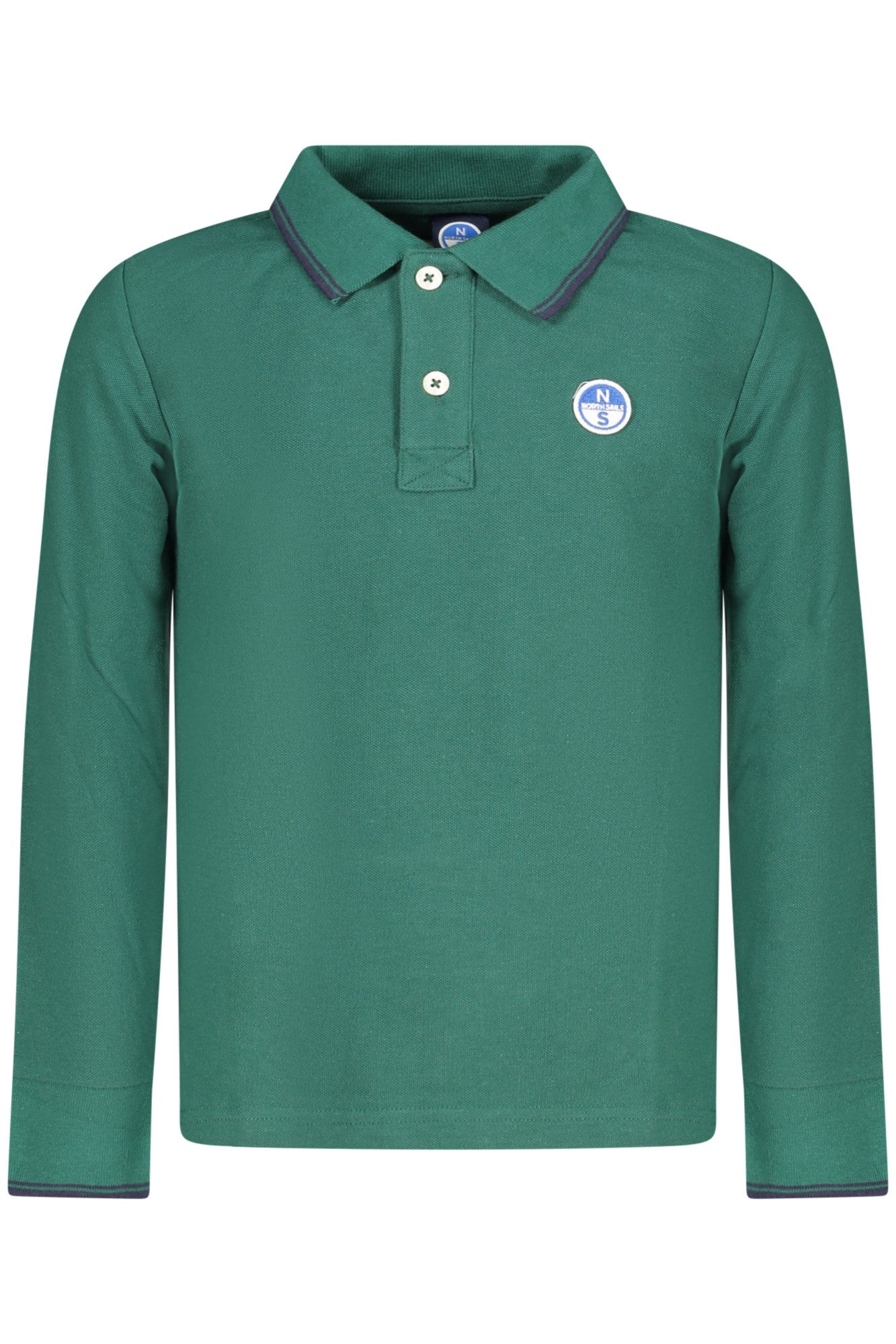North Sails Poloshirt Grünes Langarm-Polo für Kinder mit Logo &