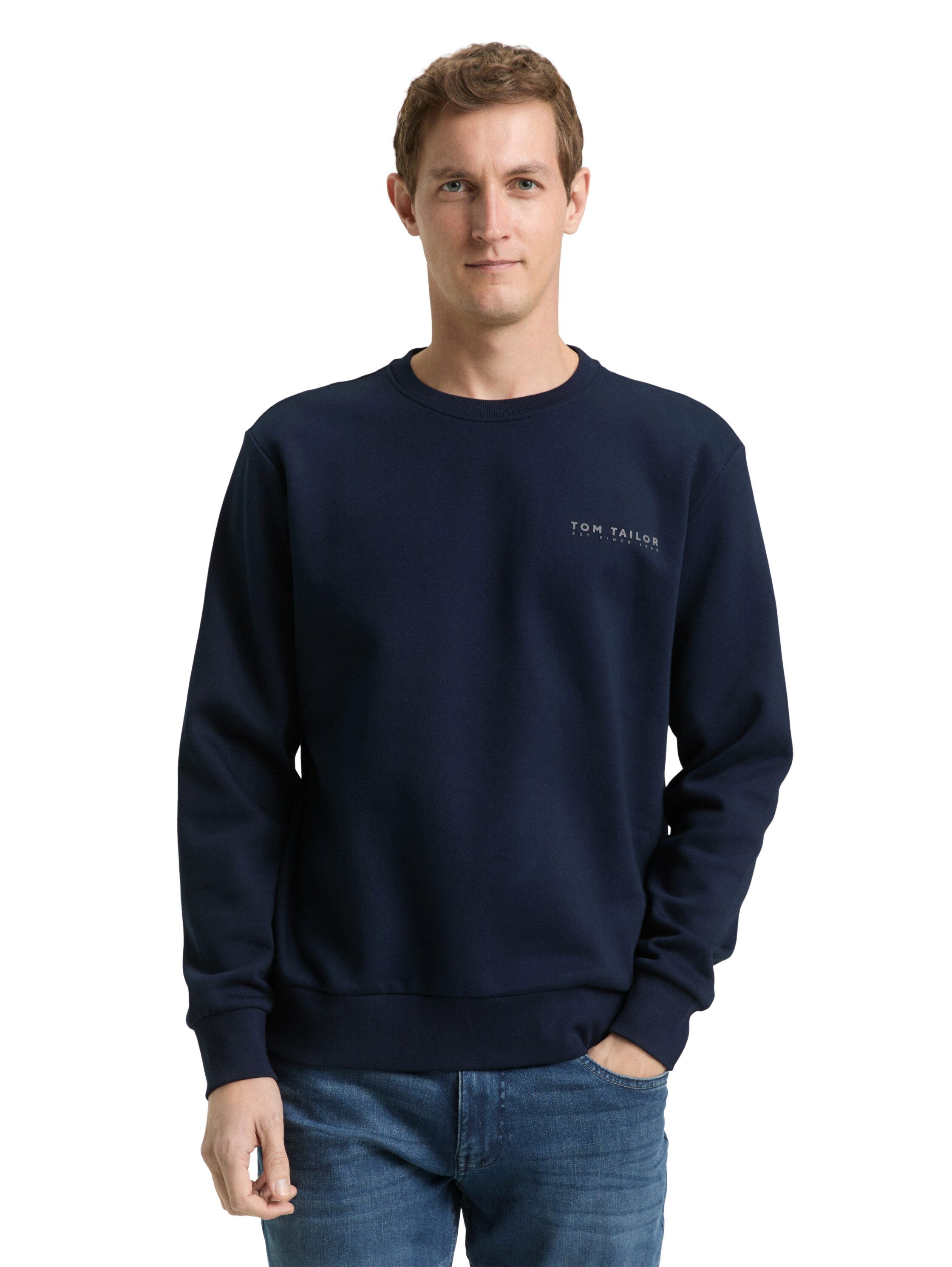 TOM TAILOR Sweatshirt mit Logo Stickerei