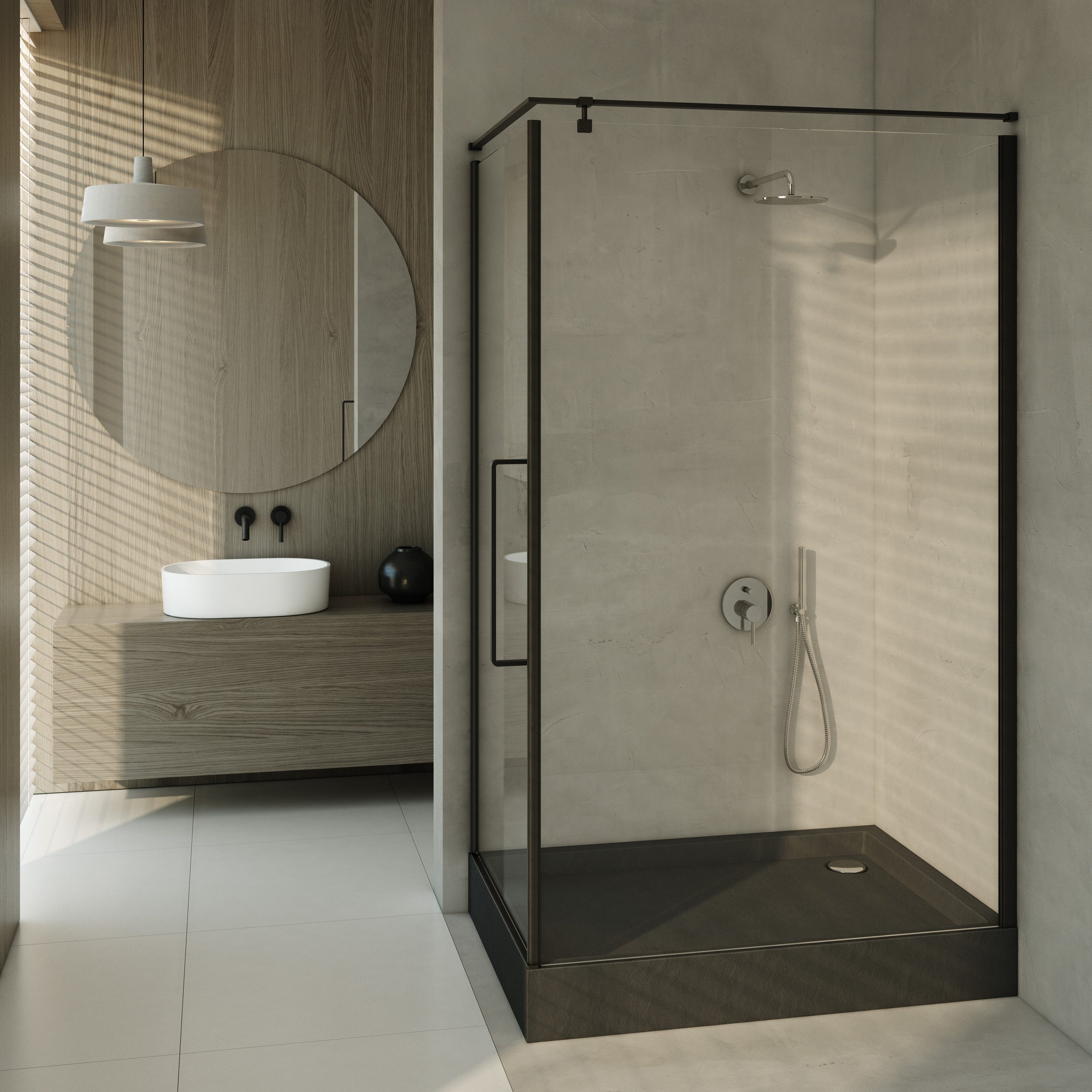 Aquabad® Duschwanne ELEGANA, Rechteck, Acryl, 1-St., Duschwanne + Ablaufgar günstig online kaufen