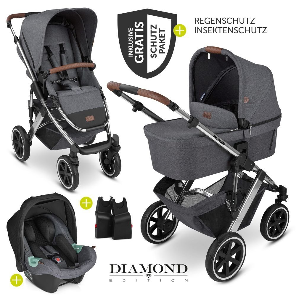 Abc Design Salsa 4 Unterschied 2020 Und 2021 ABC Design Kombi-Kinderwagen Salsa 4 Air - Diamond Edition - Asphalt