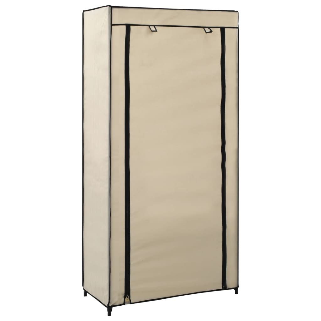 vidaXL Schuhregal Schuhschrank mit Abdeckung Cremeweiß 58 x 28 x 106 cm Sto günstig online kaufen