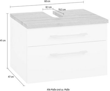 HELD MÖBEL Waschbeckenunterschrank Davos Breite 60 cm