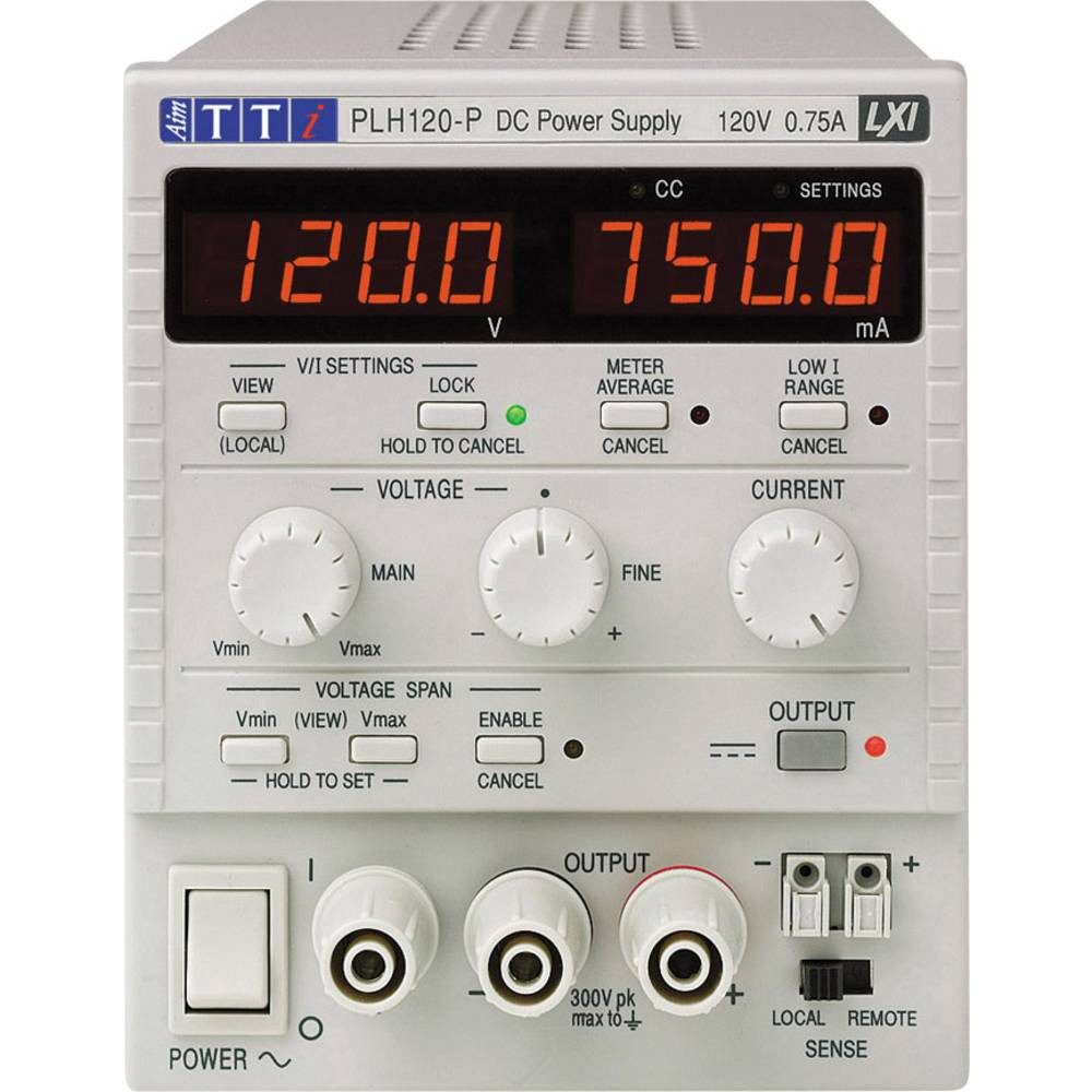 Labornetzgerät Aim-TTi PLH120P, 0 bis 120V / 0 Labor-Netzteil