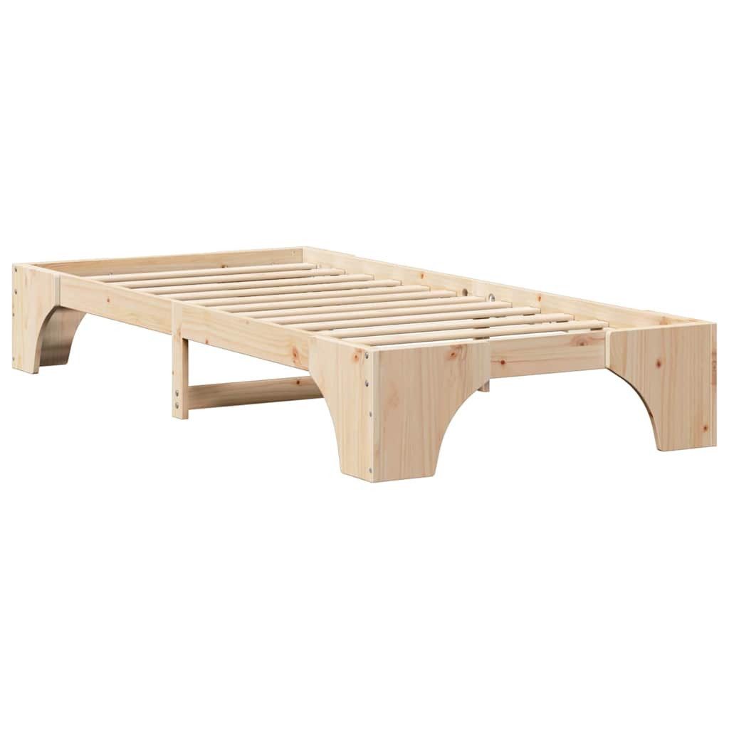 vidaXL Bett Bettgestell Massives Kiefernholz 90 günstig online kaufen