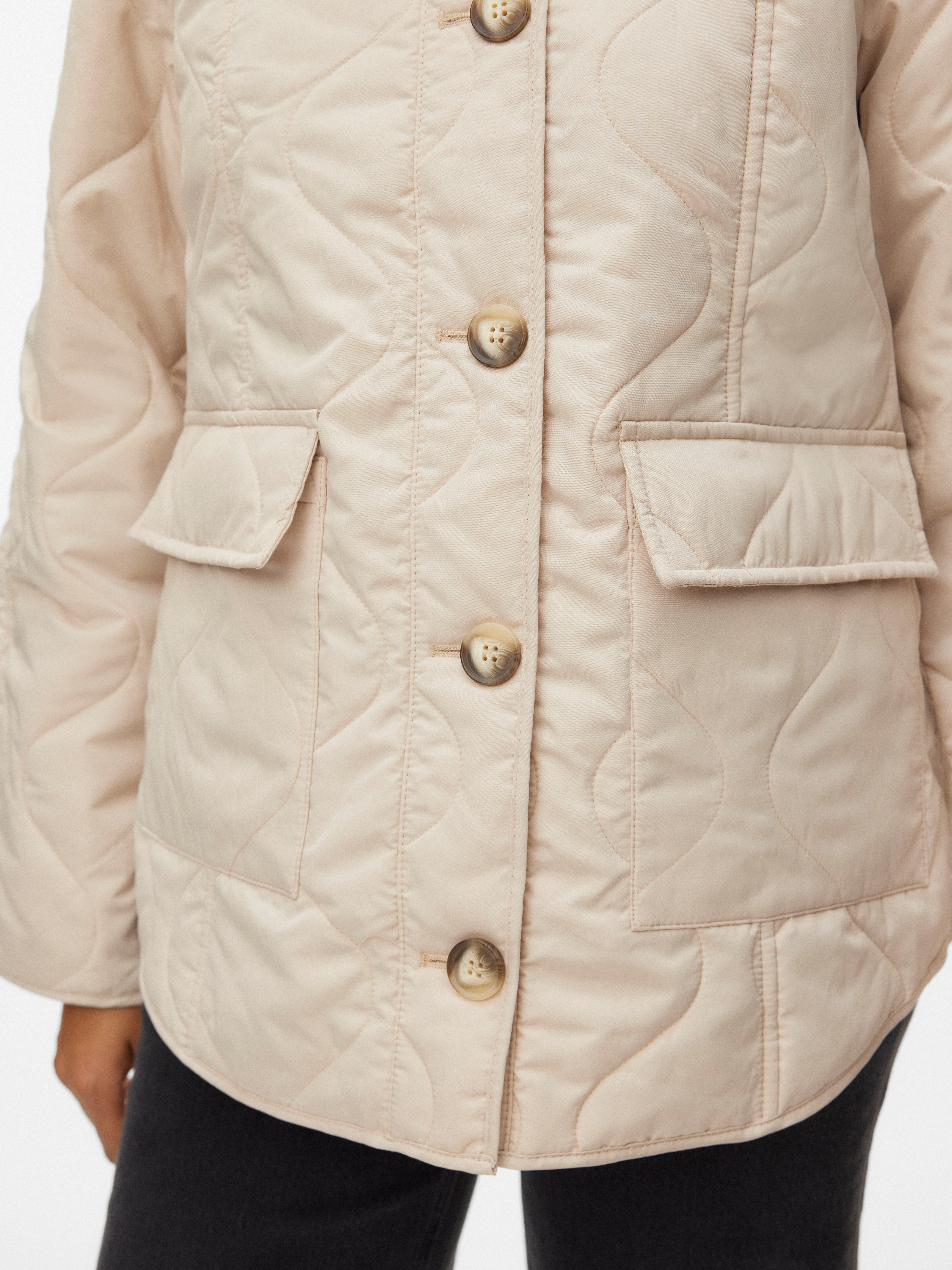 Vero Moda Steppjacke VMMILLIE JACKET NOOS mit durchgehender Knopfleiste günstig online kaufen