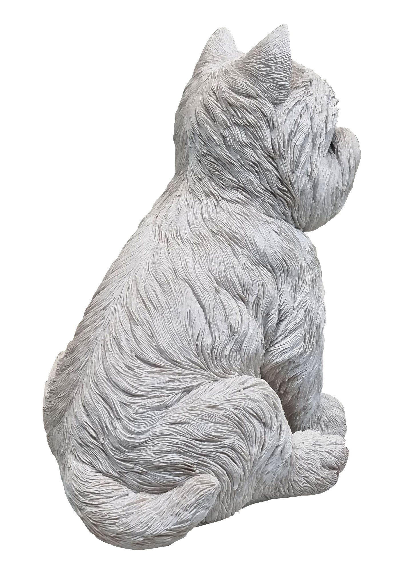 Terrier lebensecht St), Gartenfigur (1 Plus Gartendeko, Fachhandel West Deko-Figur Highland Westi,