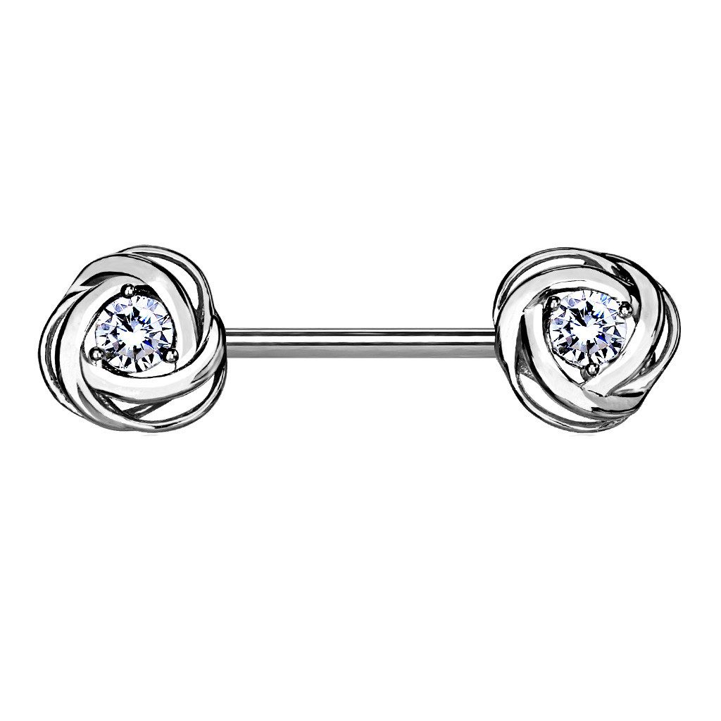 Taffstyle Intimpiercing Nippelpiercing Barbell mit Rosenblüten günstig online kaufen