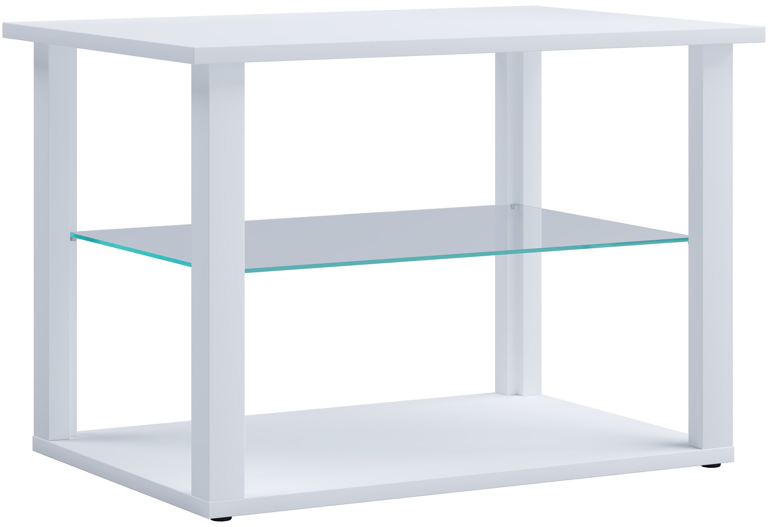 VCM Couchtisch Holz Sofatisch Couchtisch Glas Tisch Wanilo M, Pflegeleicht