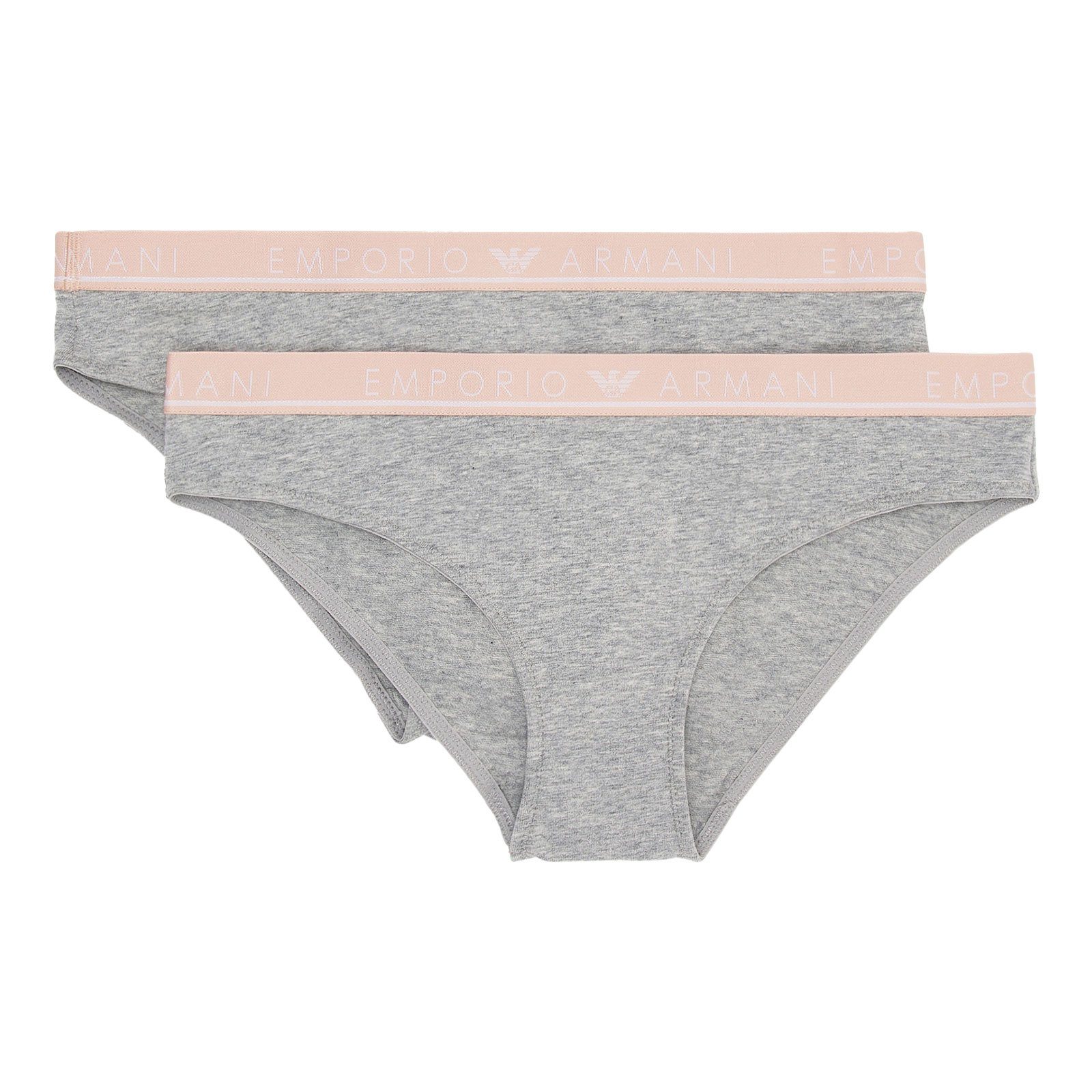 Emporio Armani Slip Brief Stretch Cotton (2-St., enthält 2 gleichfarbige Slips) mit umlaufenden Markenschriftzügen