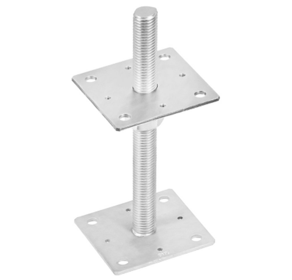 Thumbnail - Systafex® Pfostenträger 4x Pfostenträger 10x25cm Stützenfuß Bodenfuß Betonfuss verstellbar, für Montage Holzelemente auf...