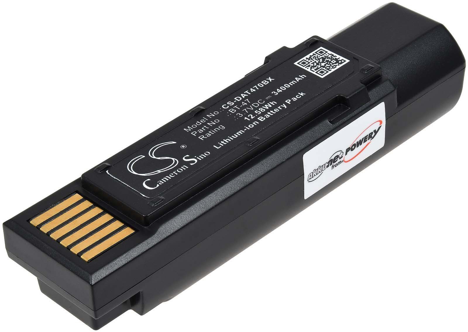 Powery Akku für Datalogic GBT4500 Akku 3400 mAh (3.7 V)
