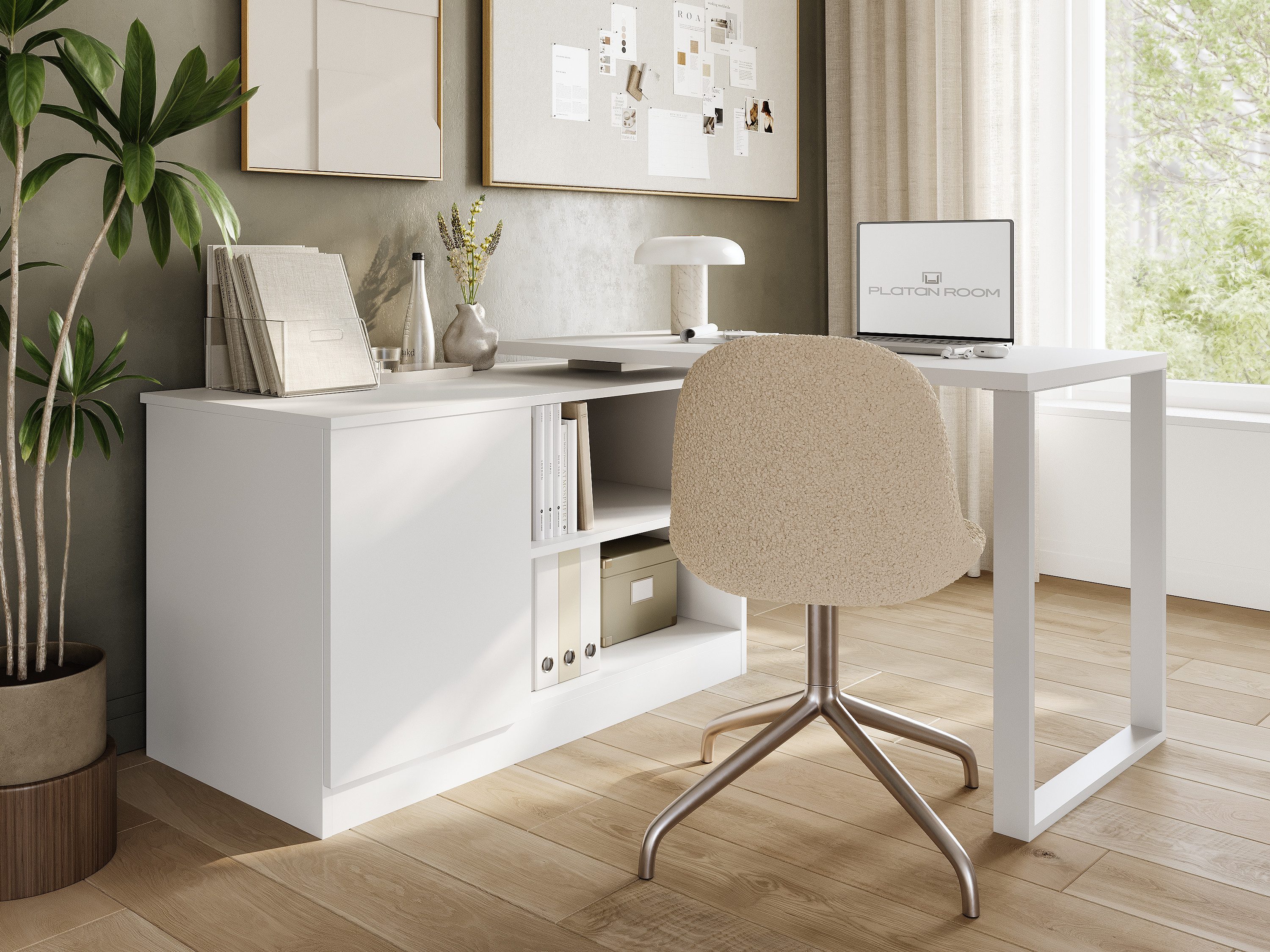 Platan Room Schreibtisch Drehbarer Eckschreibtisch Rio günstig online kaufen