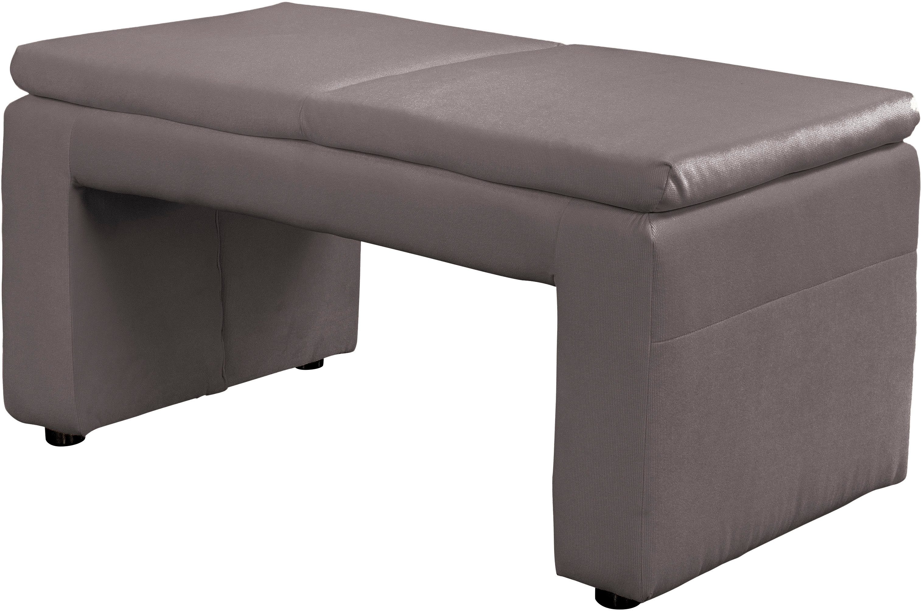 exxpo - sofa fashion Hockerbank Cortado, hohe Bodenfreiheit, schöne Detailverarbeitung
