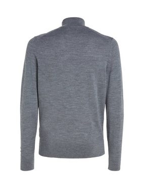 Calvin Klein Rollkragenpullover MERINO MOCK NECK SWEATER mit Markenlabel