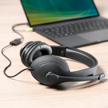 Hama PC-Office-Headset "HS-P200", Stereo, Schwarz PC-Headset