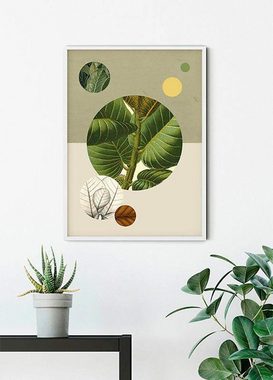 Komar Poster Green Structure, Blätter, Pflanzen (1 St), Kinderzimmer, Schlafzimmer, Wohnzimmer