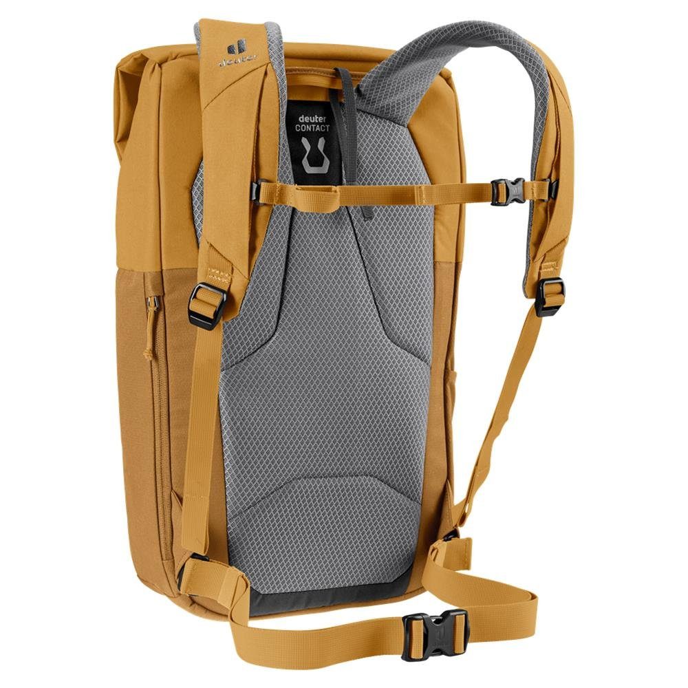 deuter Rucksack UP Sydney, aus recyceltem abnehmbarer PET, Zoll, bis Laptopfach 15 almond-cinnamon Brustgurt