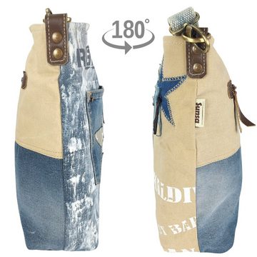 Sunsa Umhängetasche Damen Umhängetasche, Nachhaltige Schultertasche, Vintage Tasche, Vintage Stil, Nachhaltige Tasche aus recycelte Jeanshose