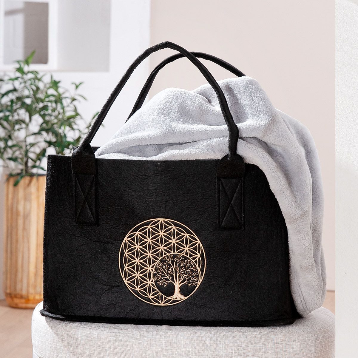 MF Shopper Filztasche Golden Tree in günstig online kaufen